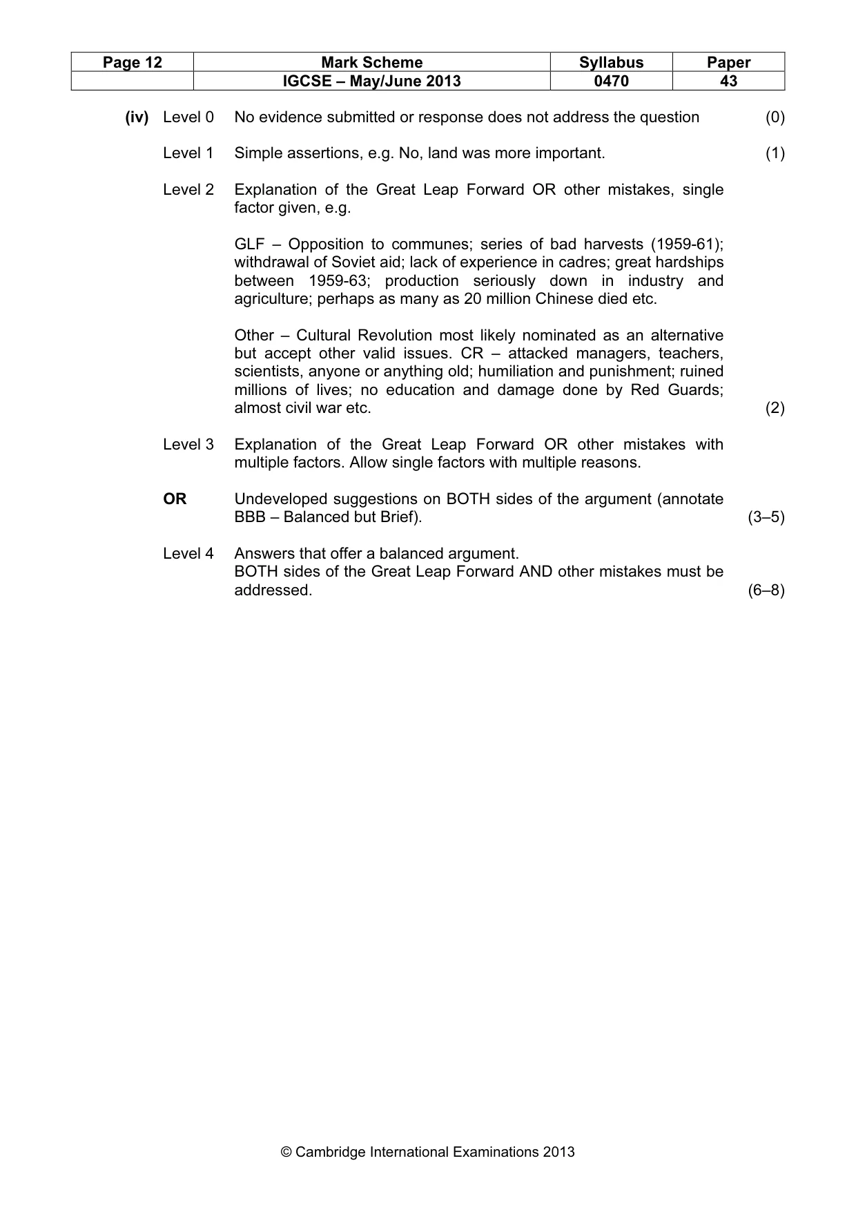 Mark scheme, page 12 of 22