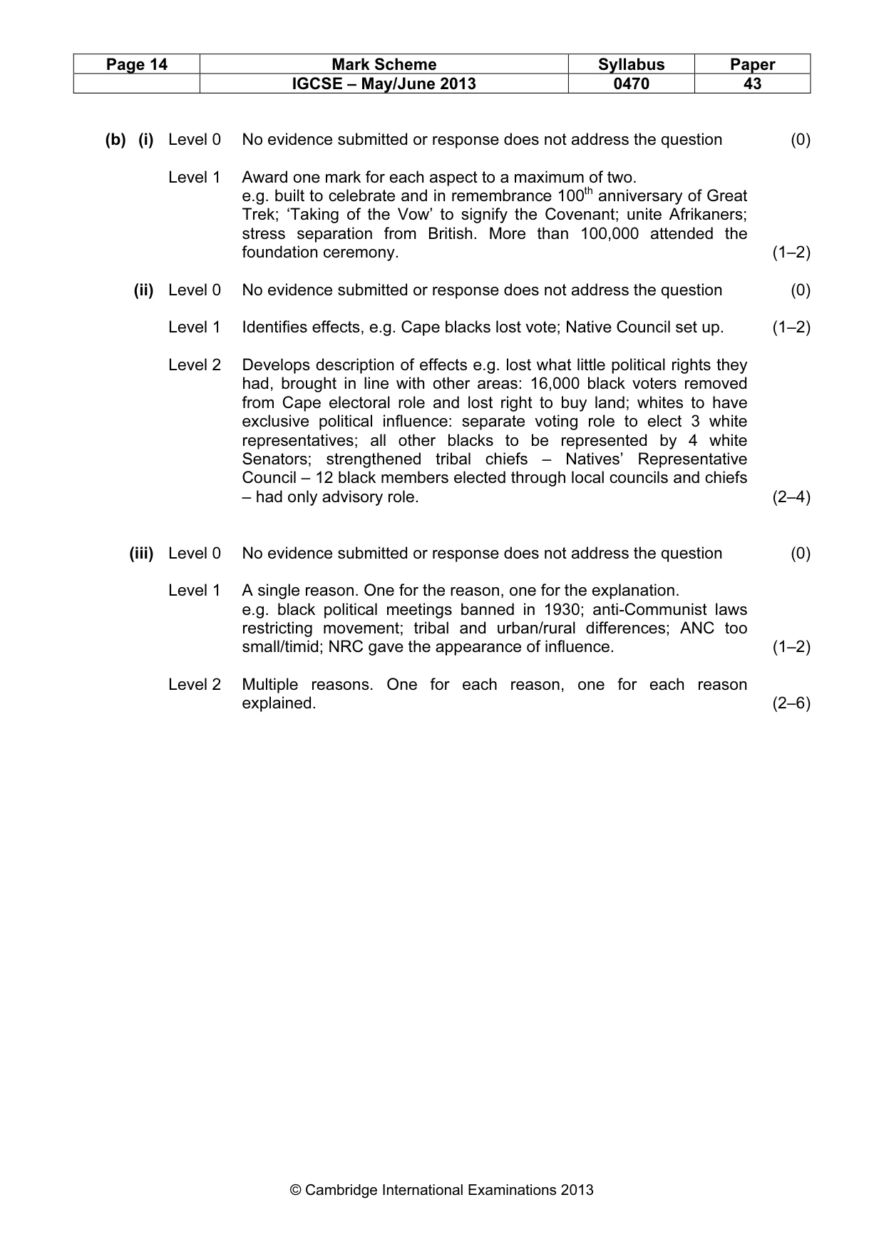 Mark scheme, page 14 of 22