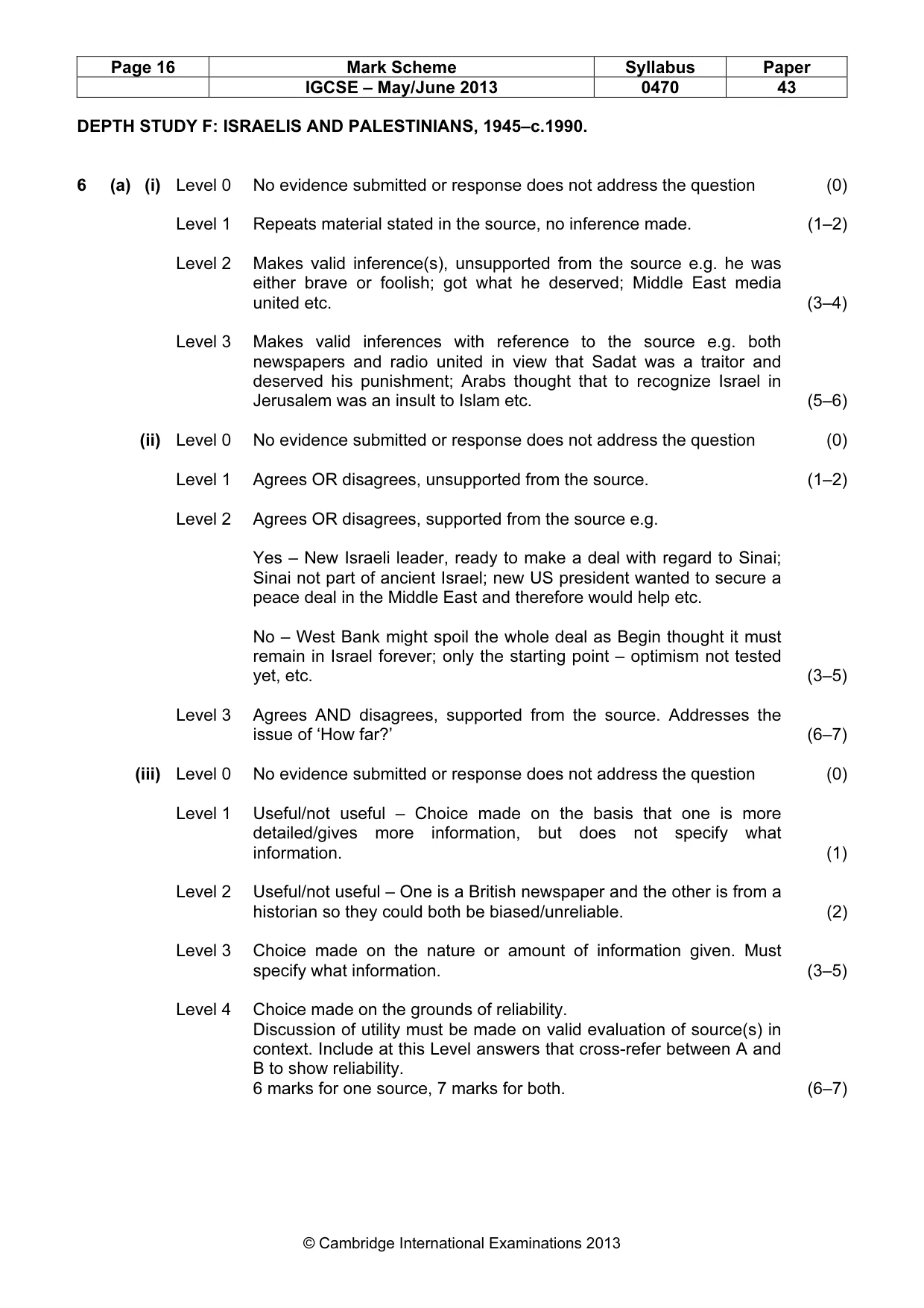 Mark scheme, page 16 of 22