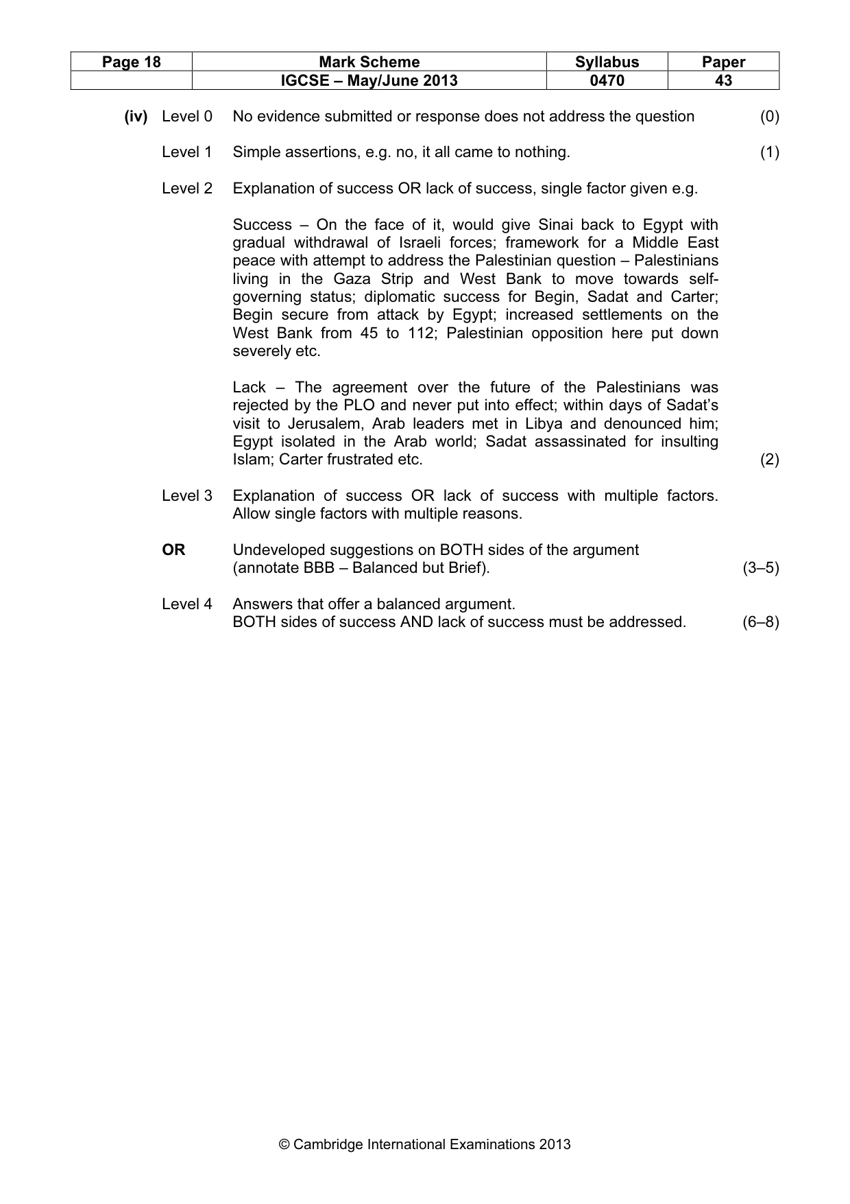 Mark scheme, page 18 of 22