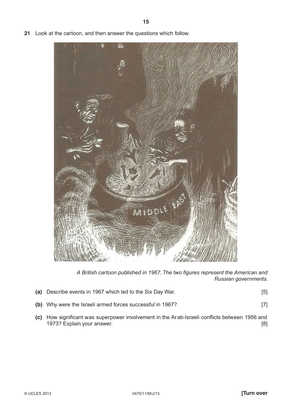 Cambridge IGCSE History 0470 2013 May/June Paper 1 · Variant 1 question paper, page 15 of 20