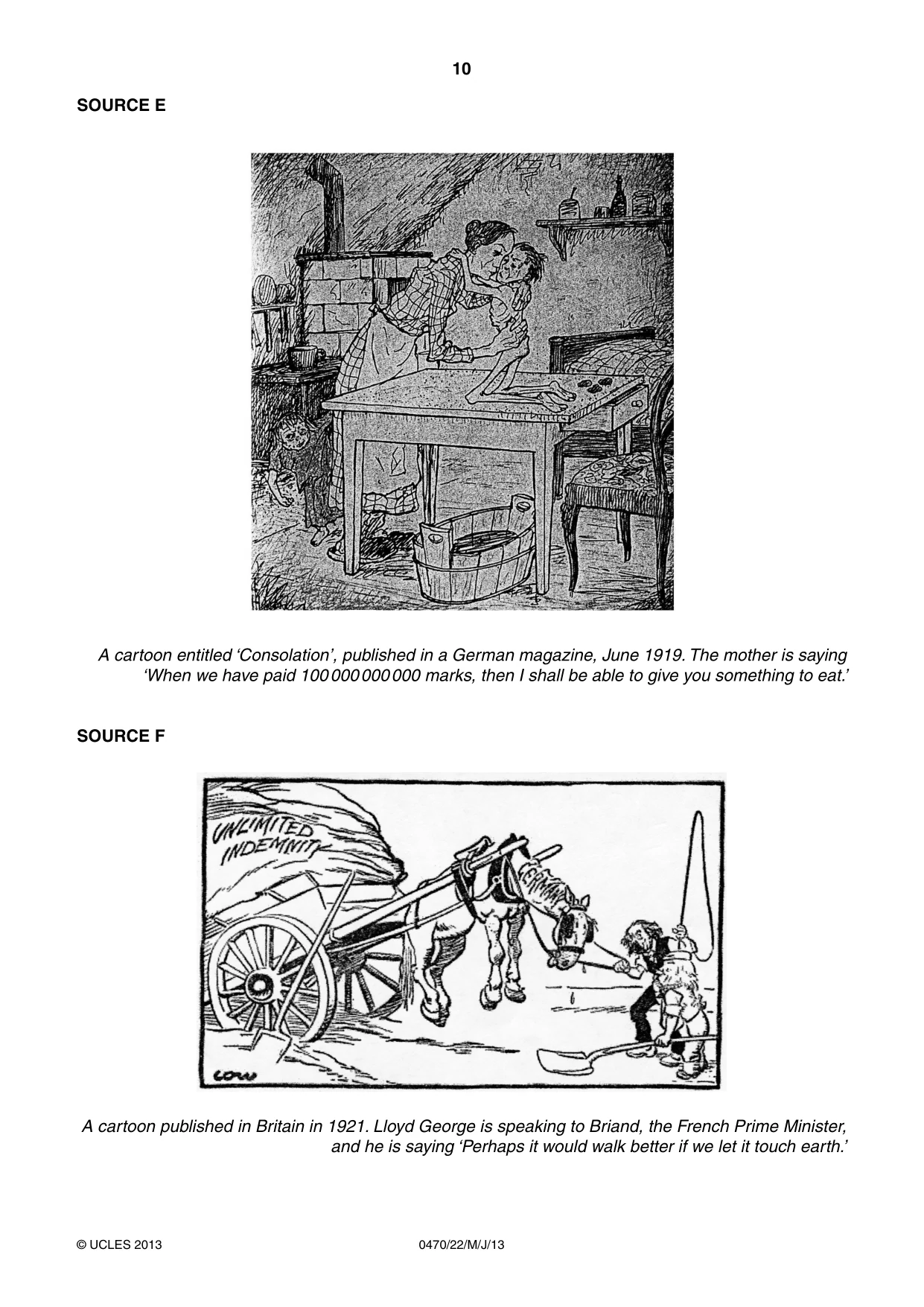 Cambridge IGCSE History 0470 2013 May/June Paper 2 · Variant 2 question paper, page 10 of 12
