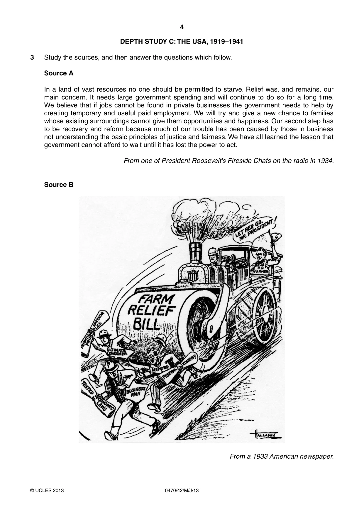 Cambridge IGCSE History 0470 2013 May/June Paper 4 · Variant 2 question paper, page 4 of 12