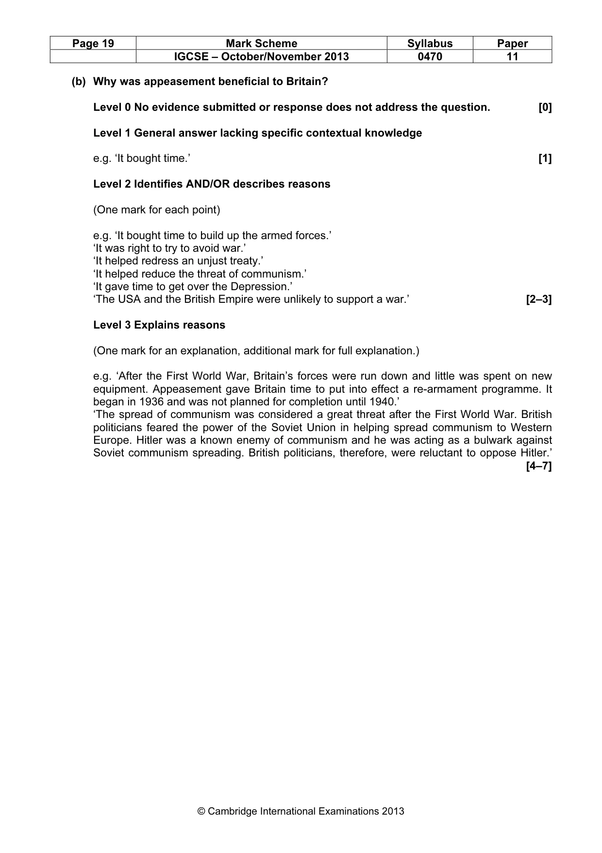 Mark scheme, page 19 of 77