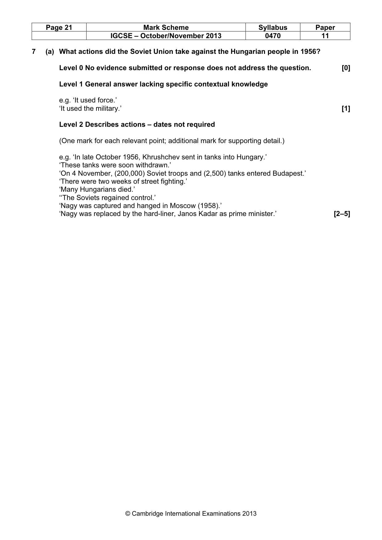 Mark scheme, page 21 of 77