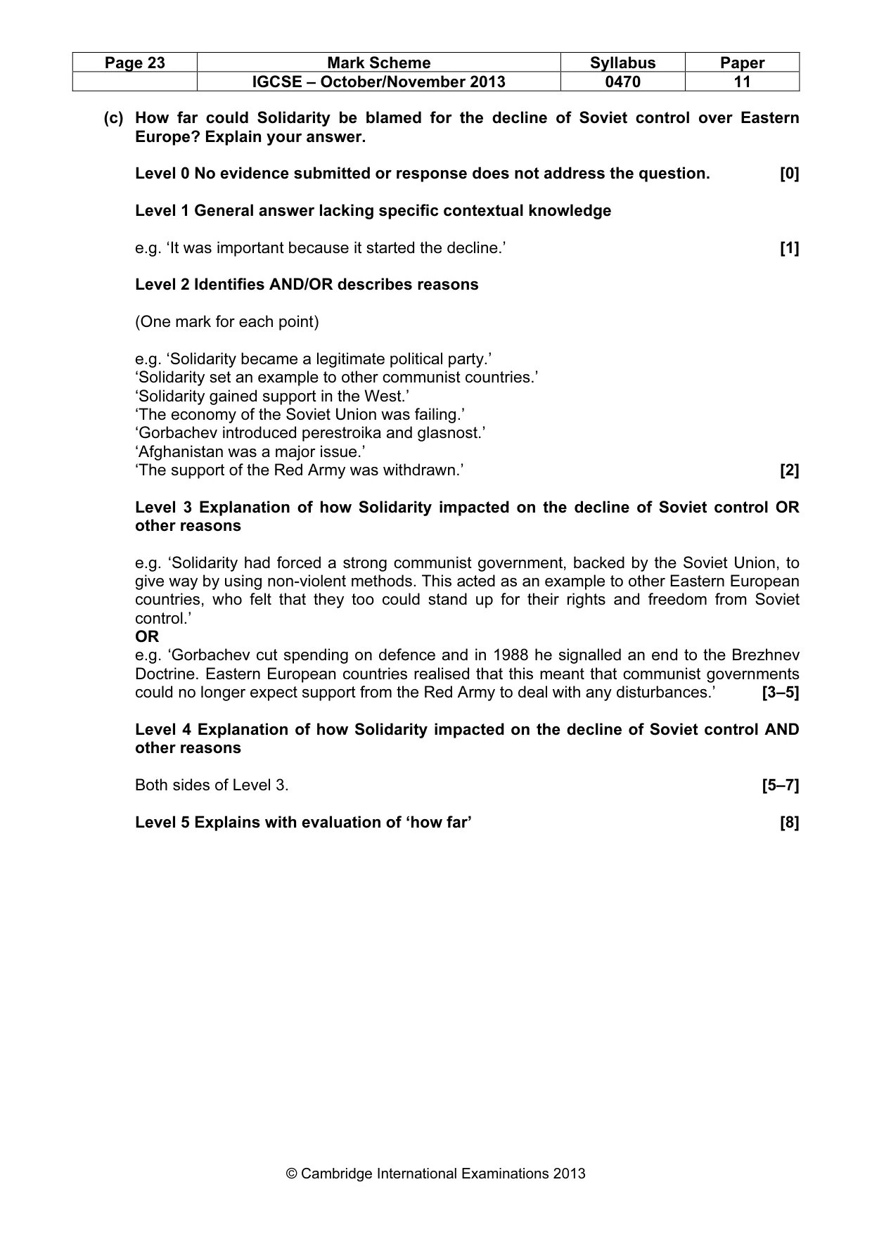Mark scheme, page 23 of 77