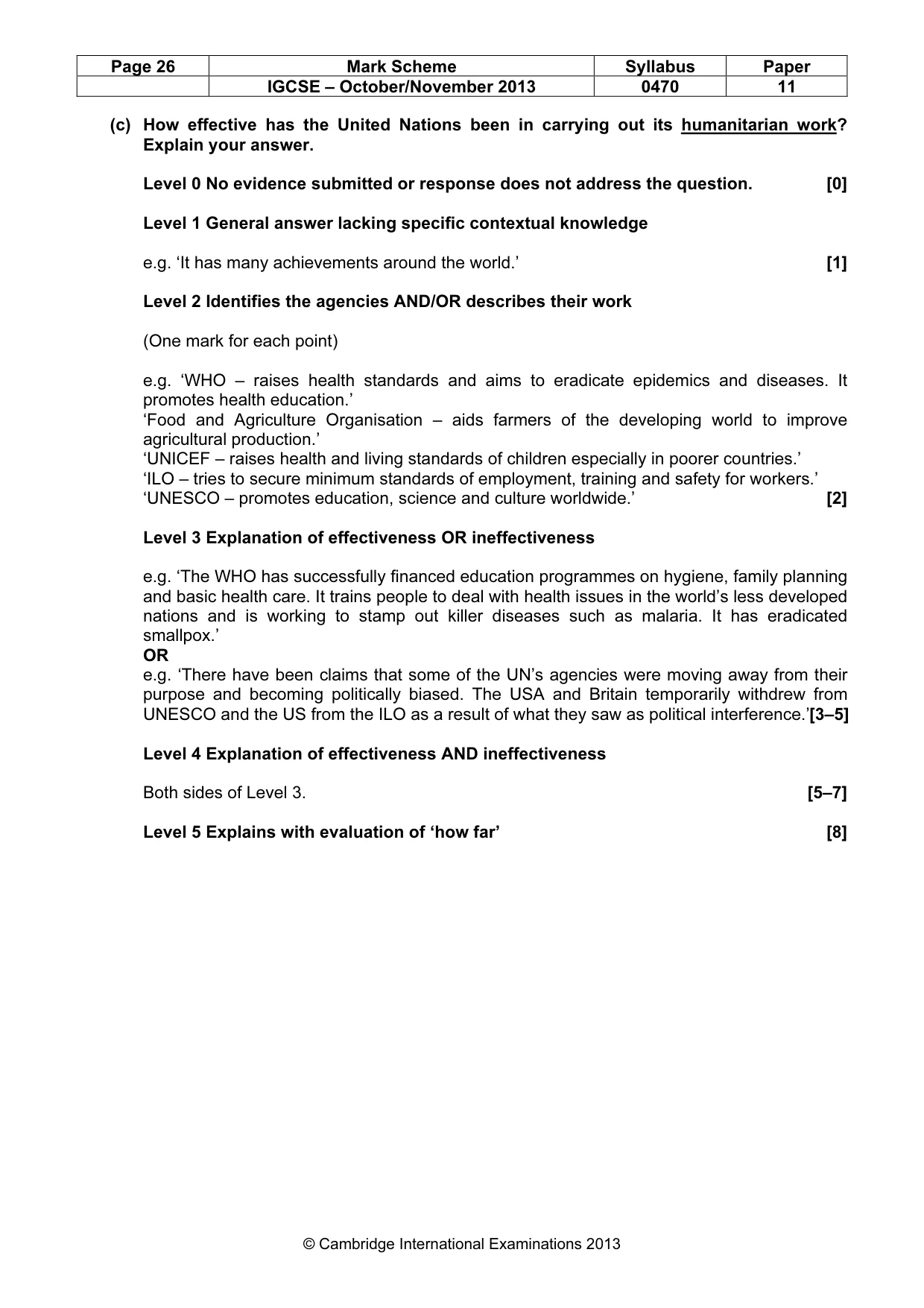 Mark scheme, page 26 of 77