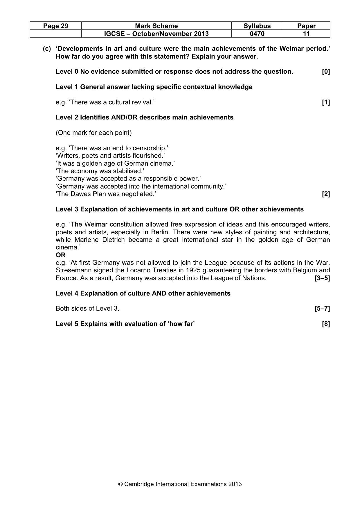 Mark scheme, page 29 of 77