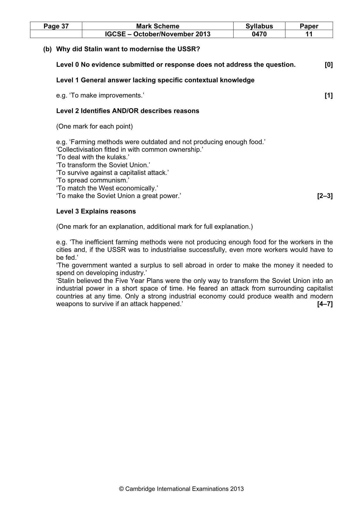 Mark scheme, page 37 of 77
