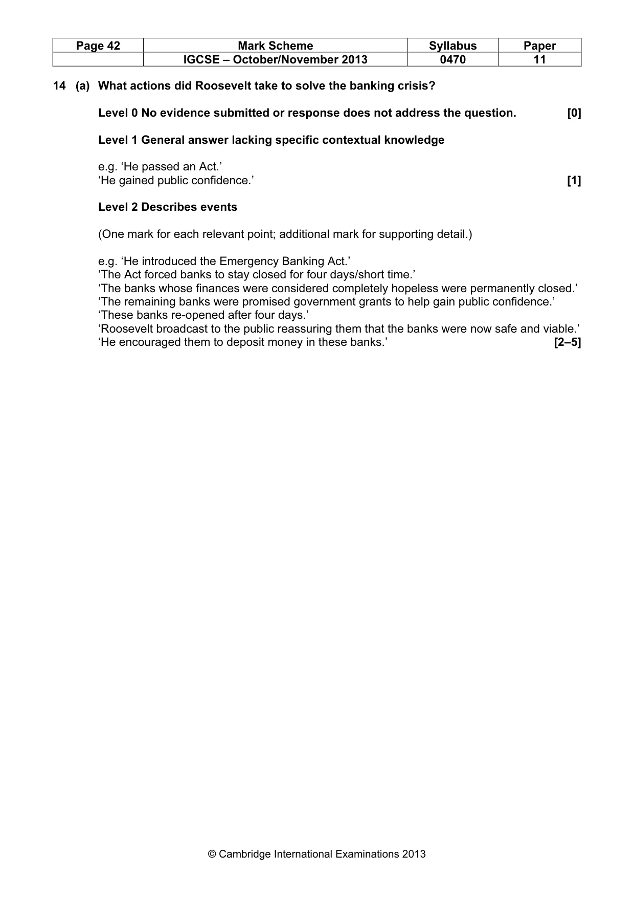 Mark scheme, page 42 of 77