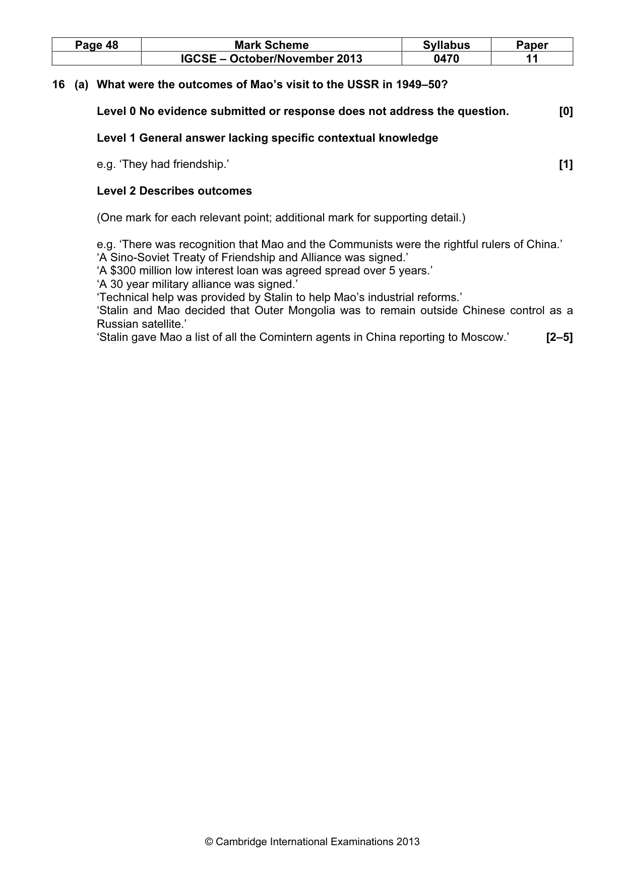 Mark scheme, page 48 of 77