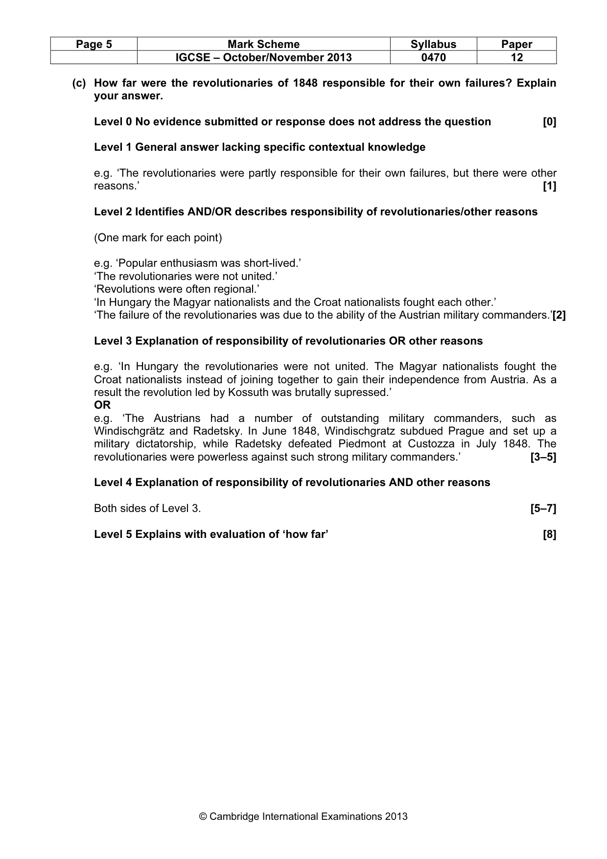 Mark scheme, page 5 of 77