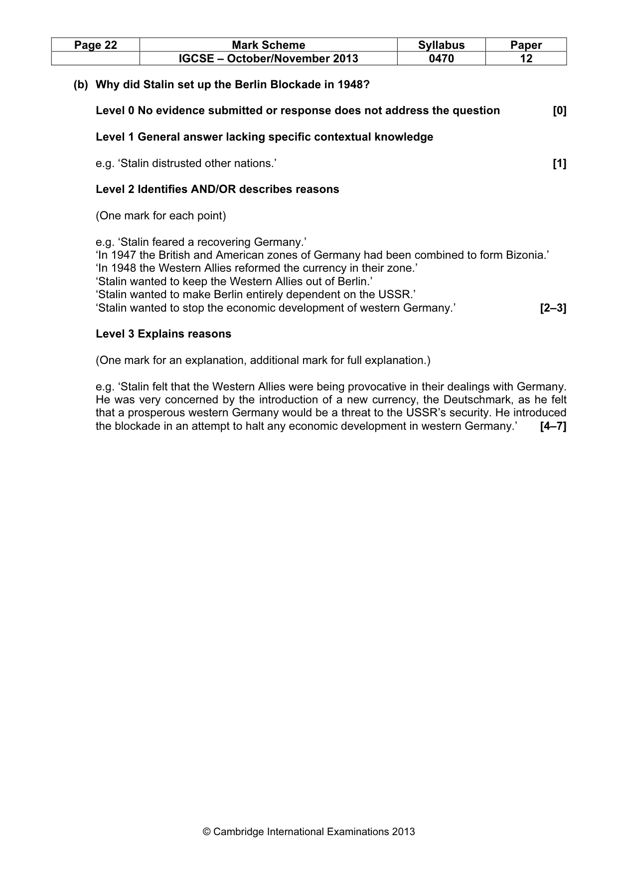 Mark scheme, page 22 of 77