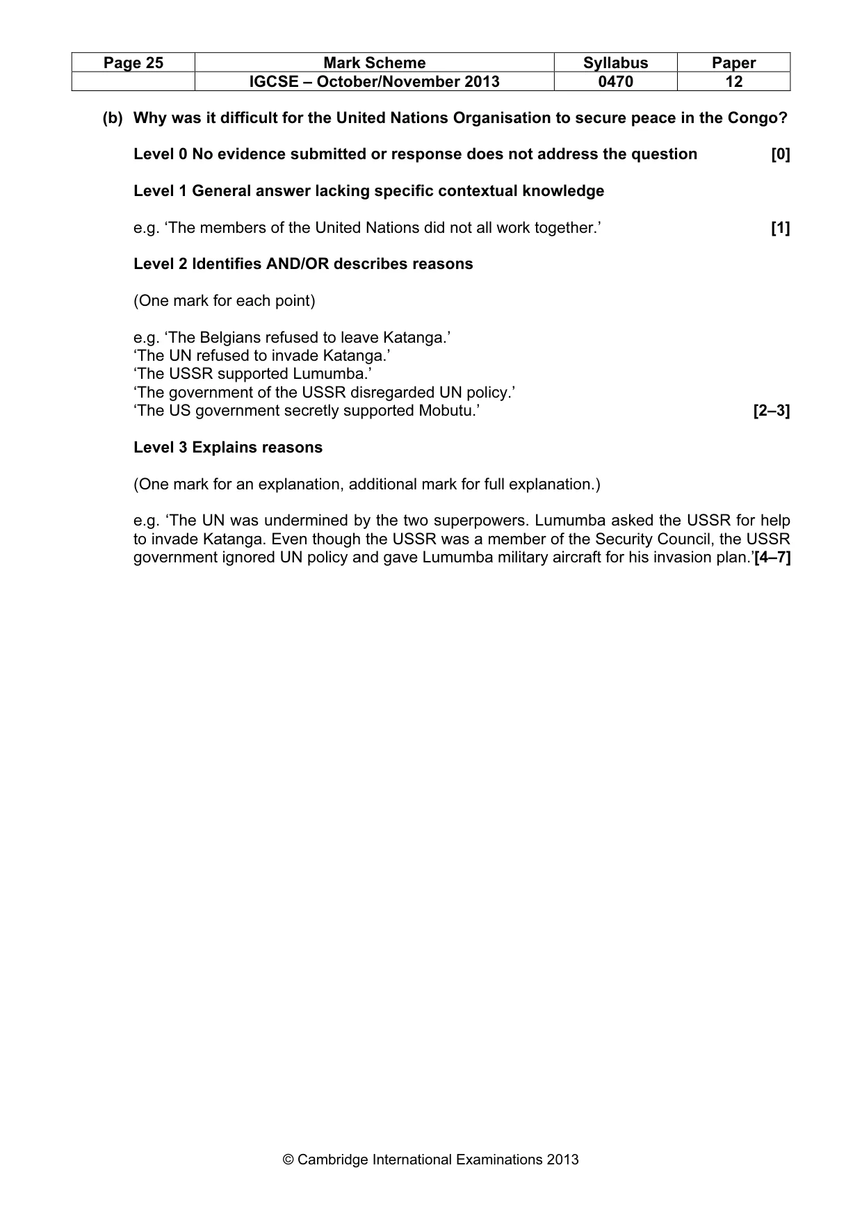 Mark scheme, page 25 of 77