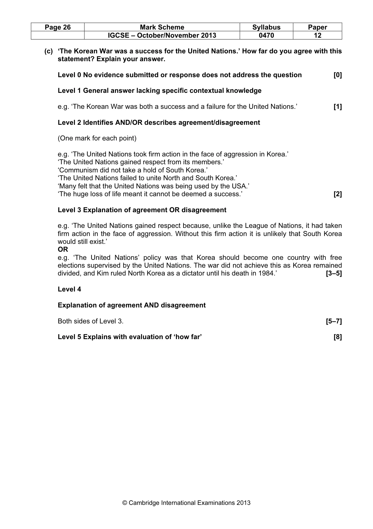 Mark scheme, page 26 of 77