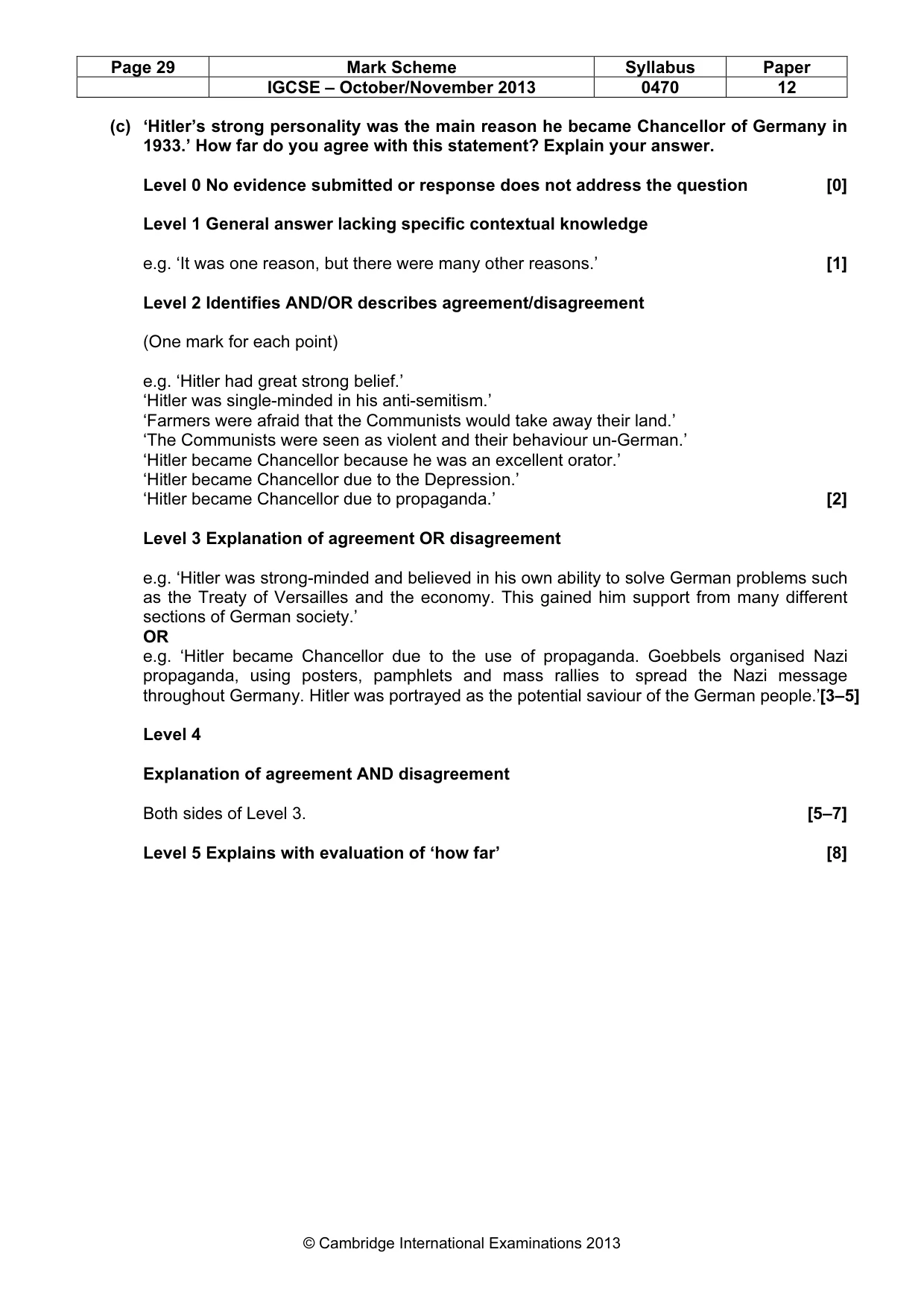 Mark scheme, page 29 of 77
