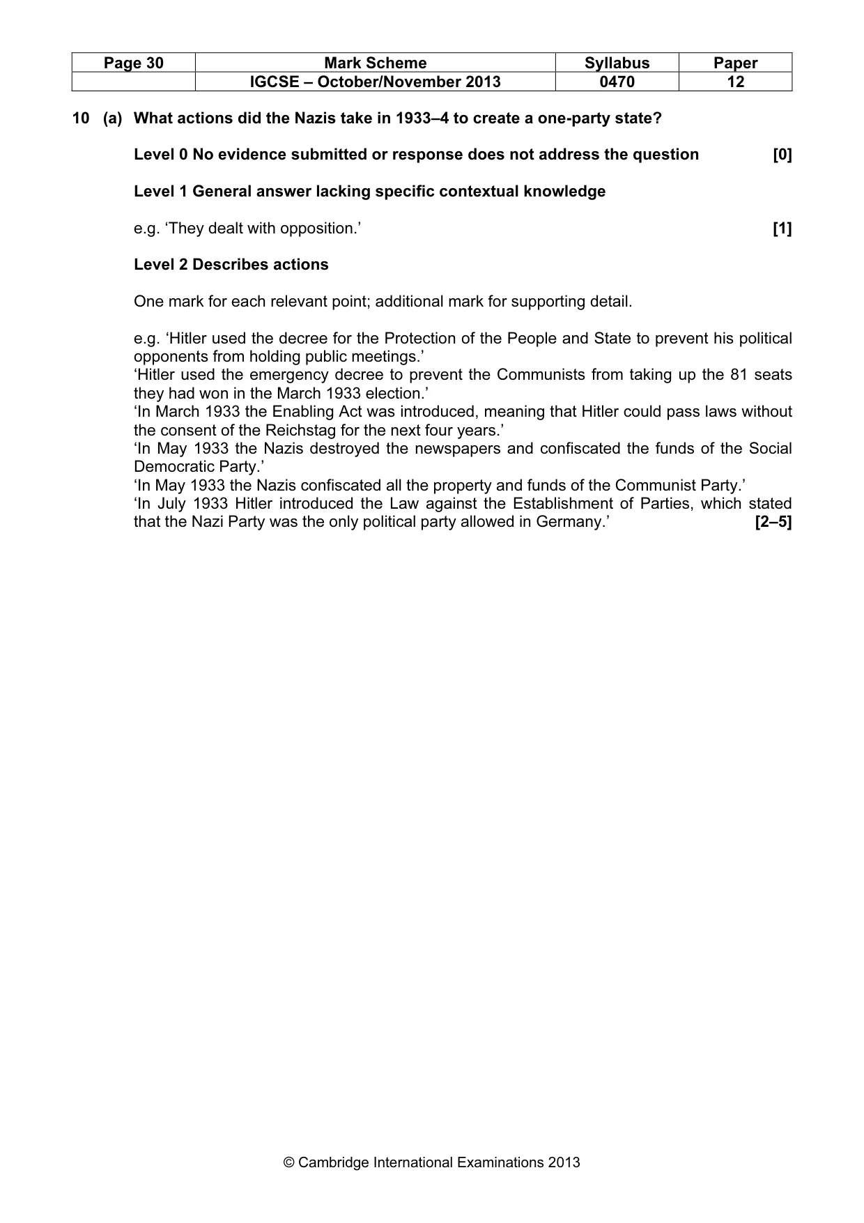 Mark scheme, page 30 of 77