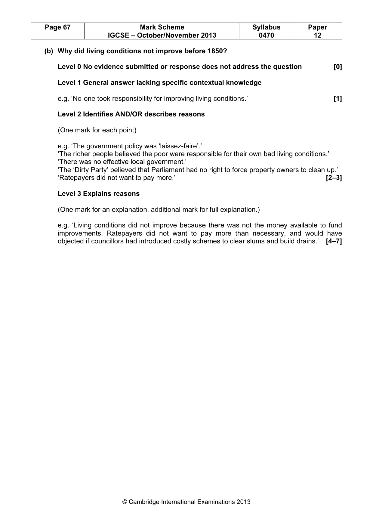 Mark scheme, page 67 of 77