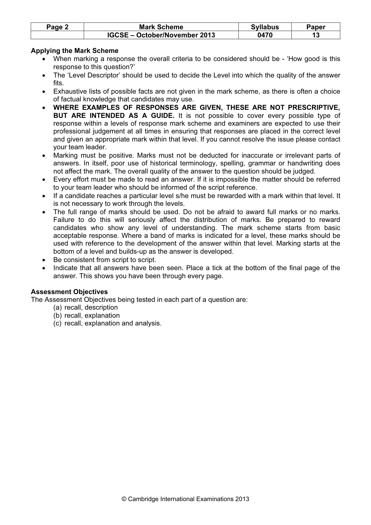 Mark scheme, page 2 of 56