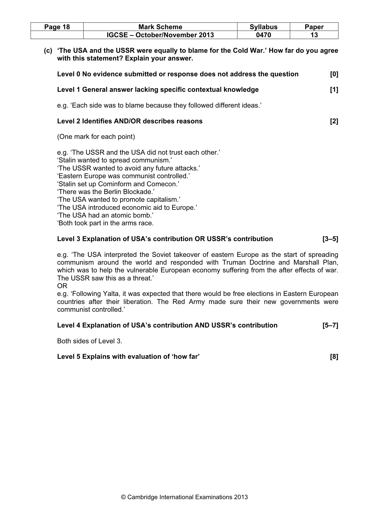 Mark scheme, page 18 of 56