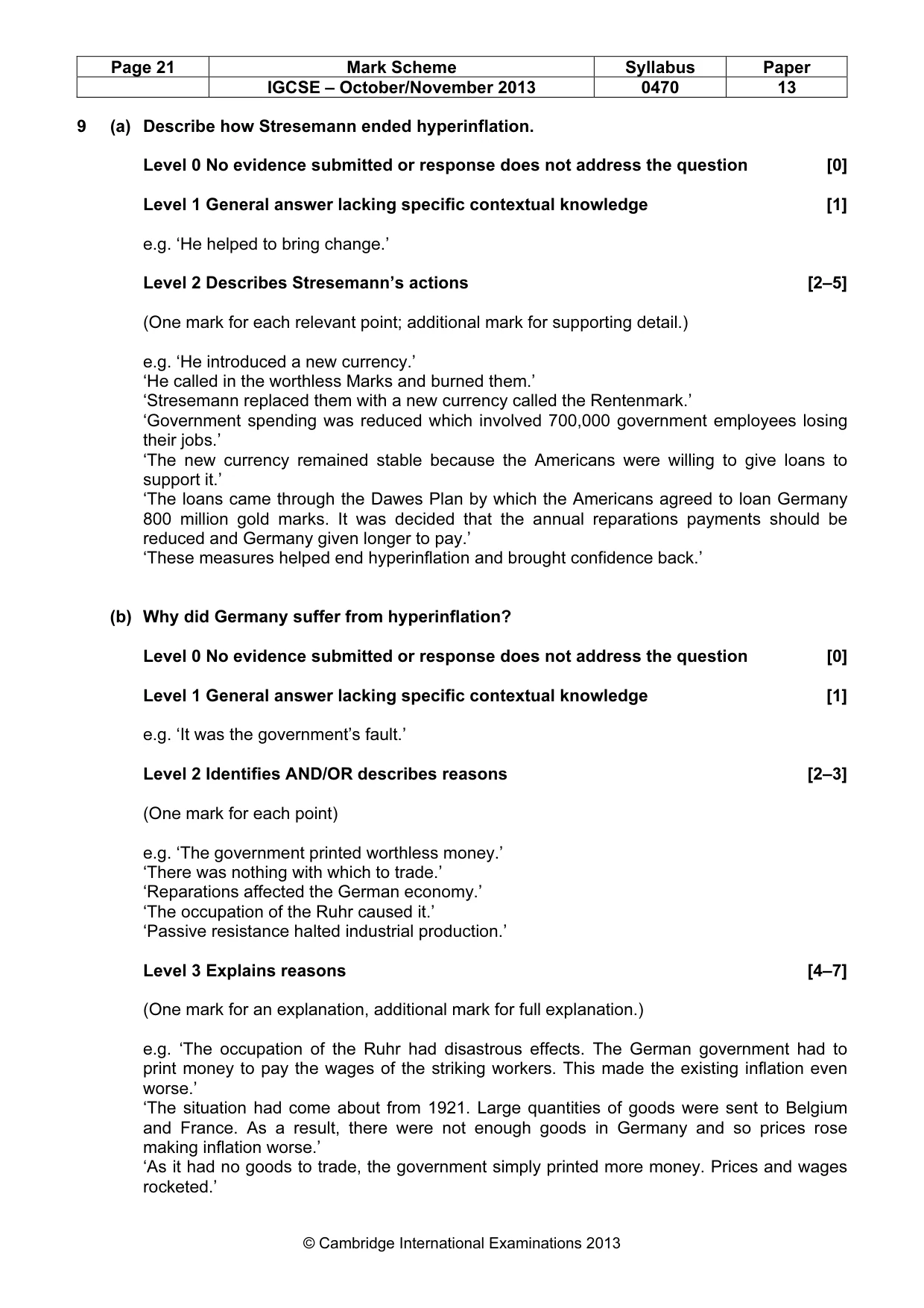 Mark scheme, page 21 of 56
