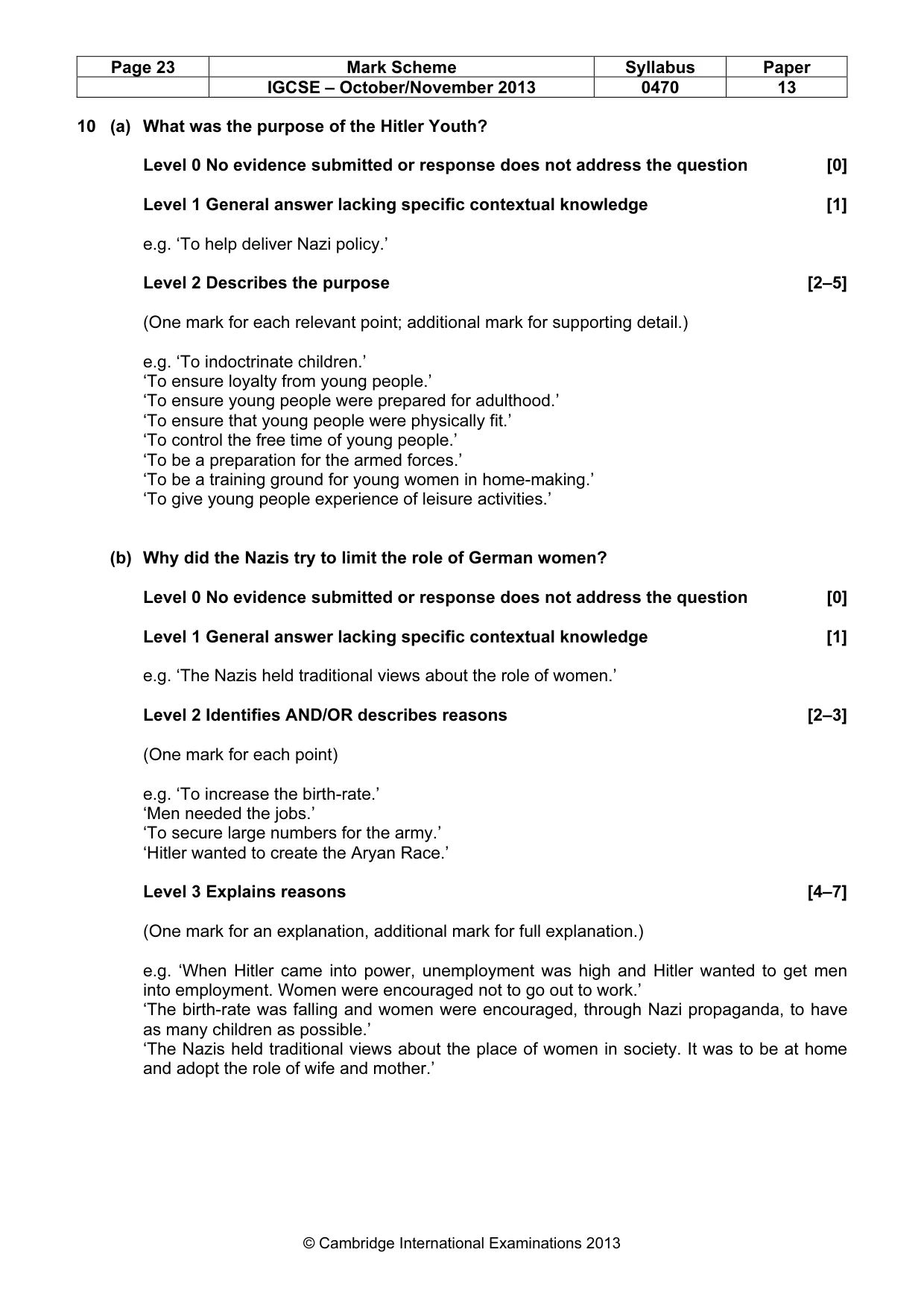 Mark scheme, page 23 of 56