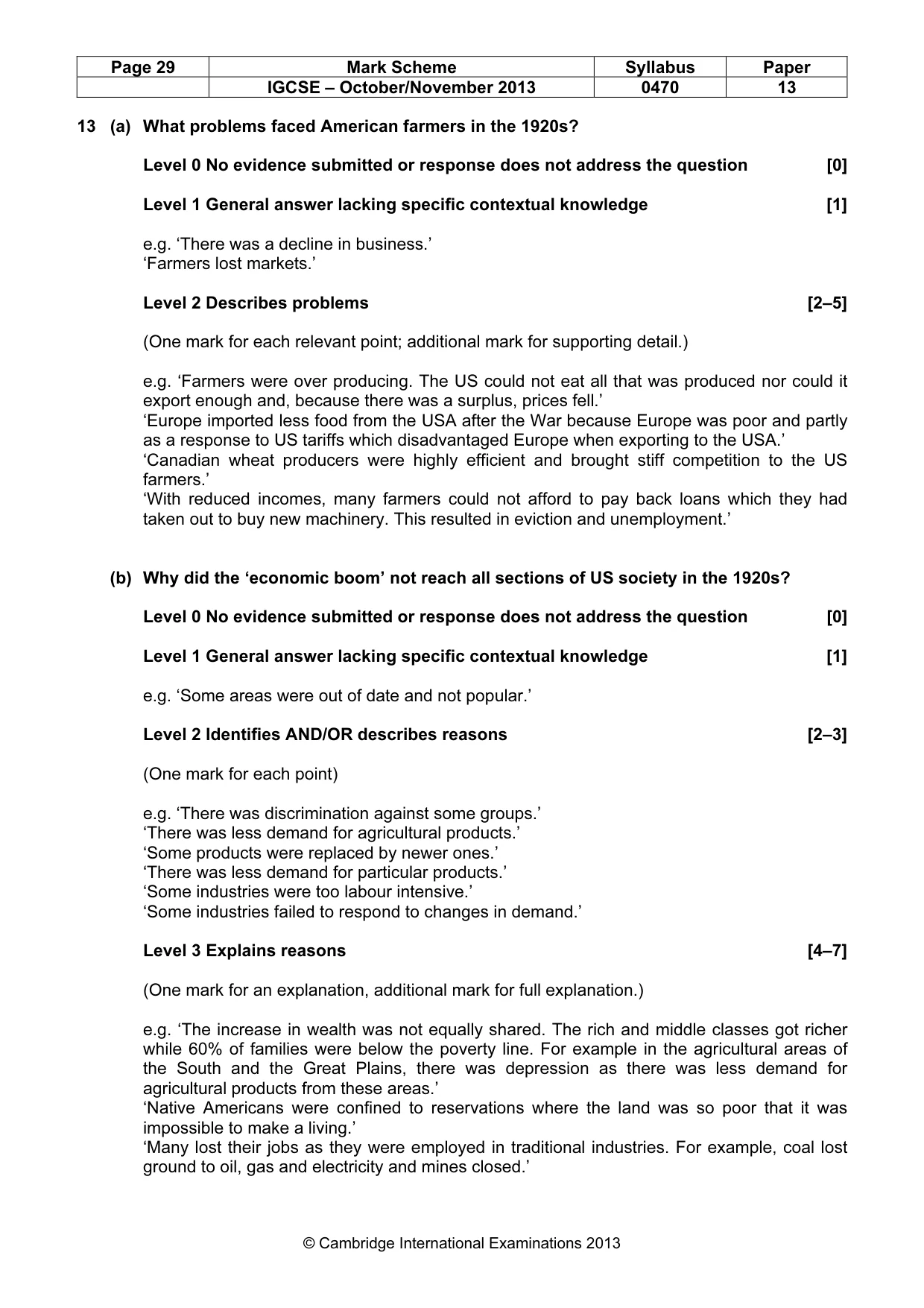 Mark scheme, page 29 of 56
