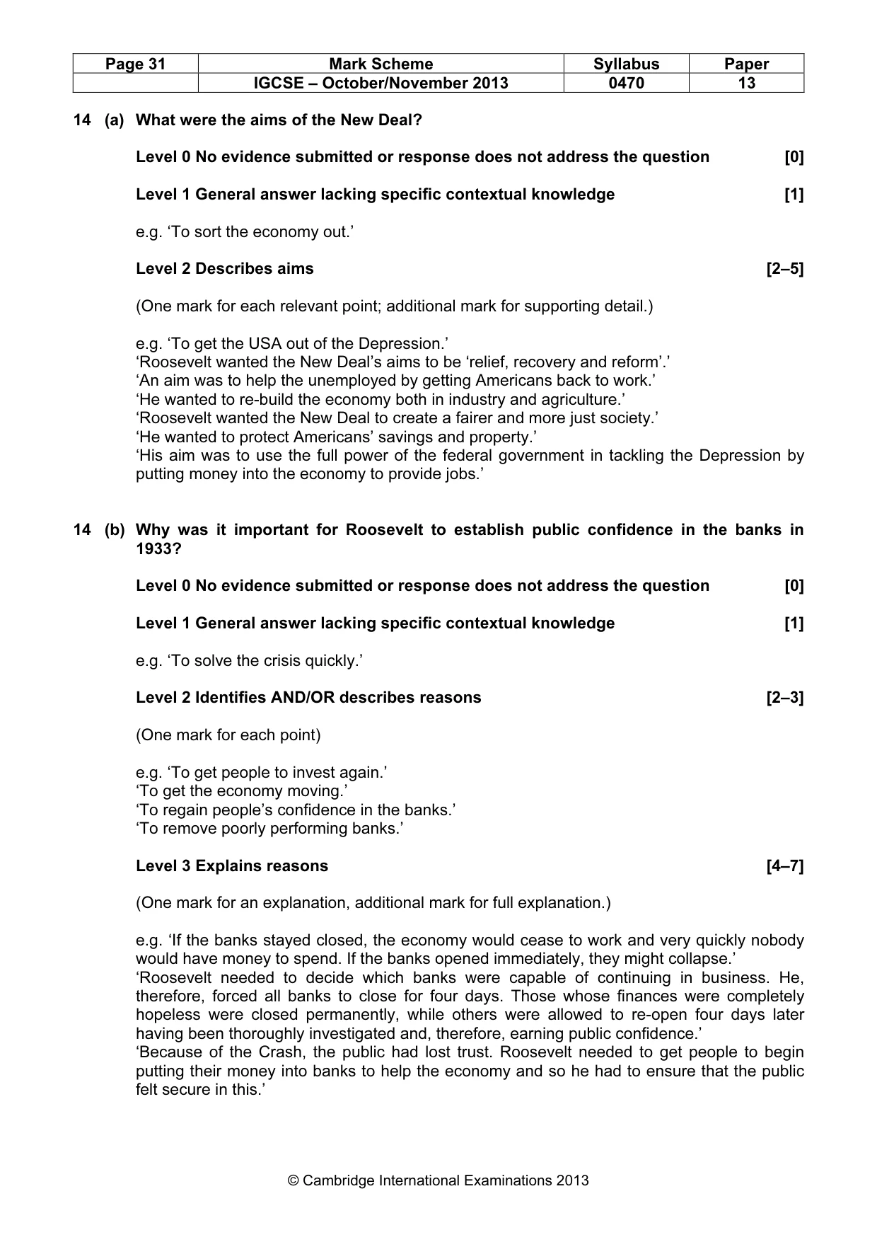 Mark scheme, page 31 of 56