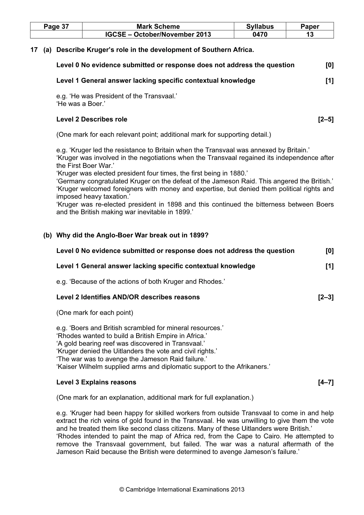 Mark scheme, page 37 of 56
