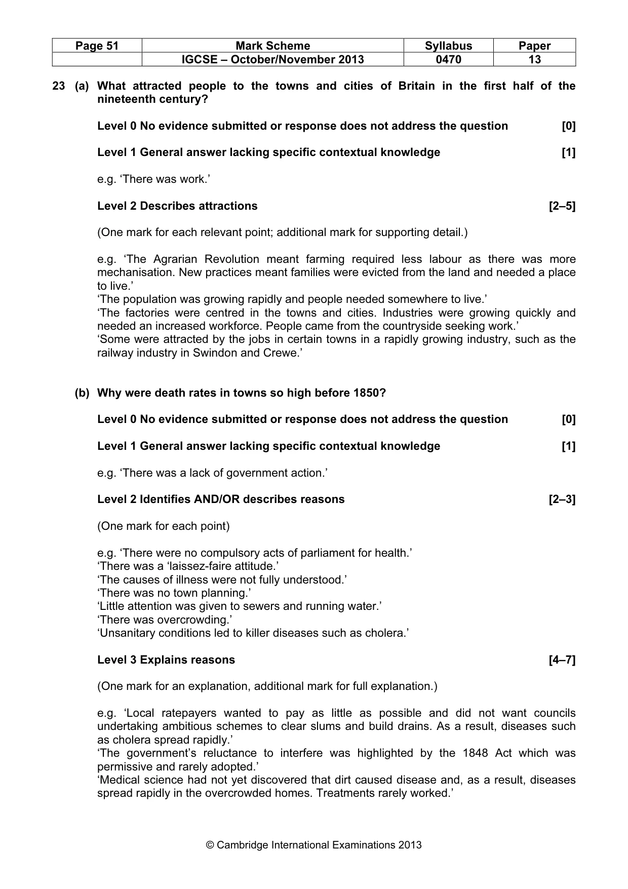 Mark scheme, page 51 of 56