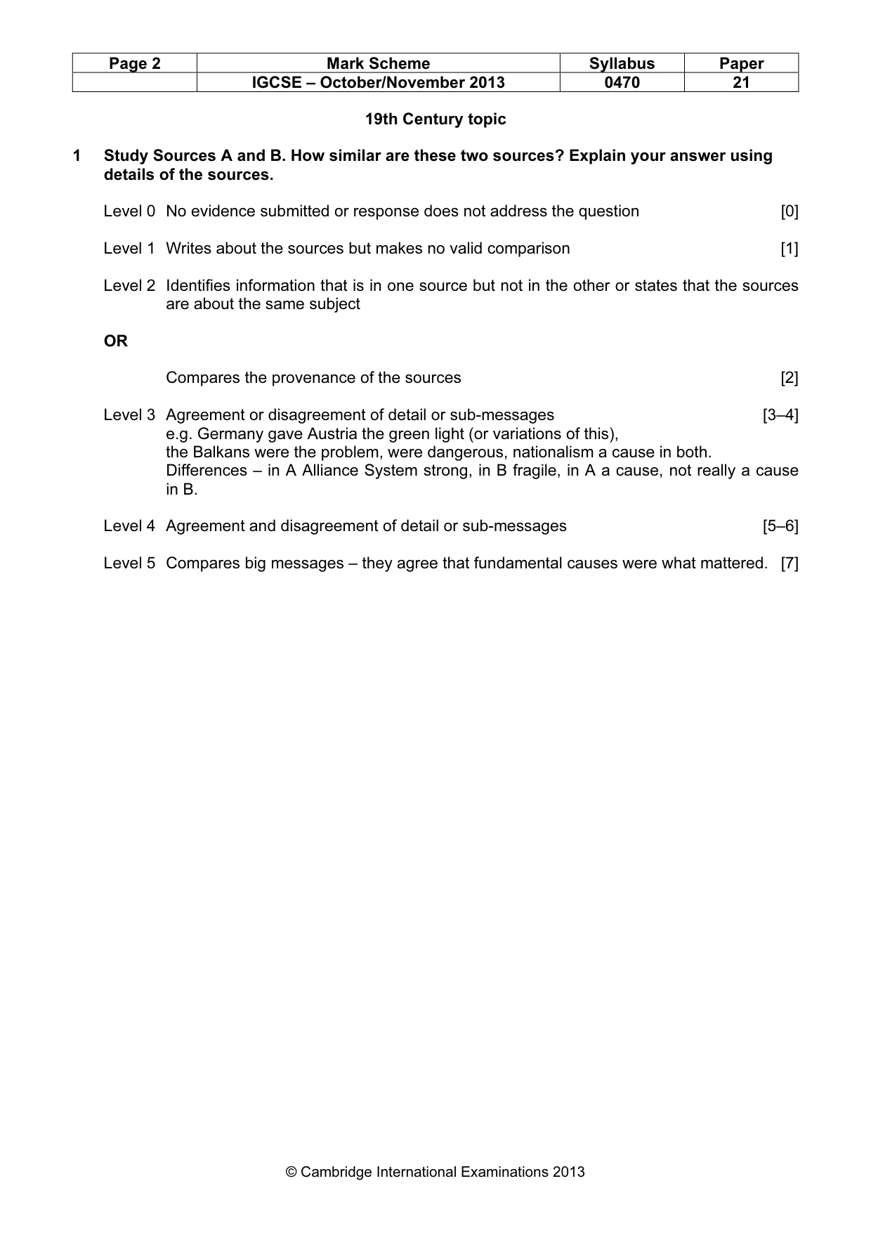 Mark scheme, page 2 of 8