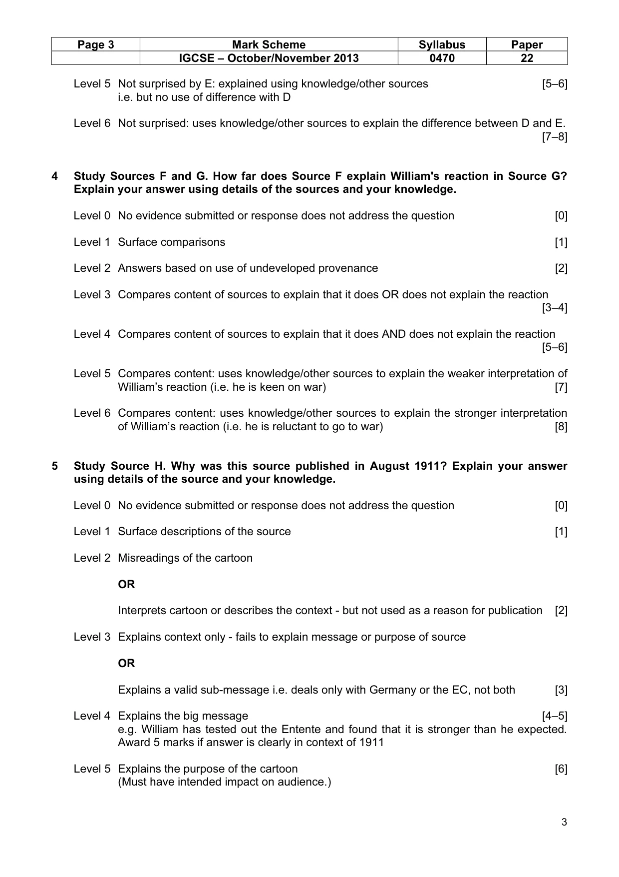 Mark scheme, page 3 of 7