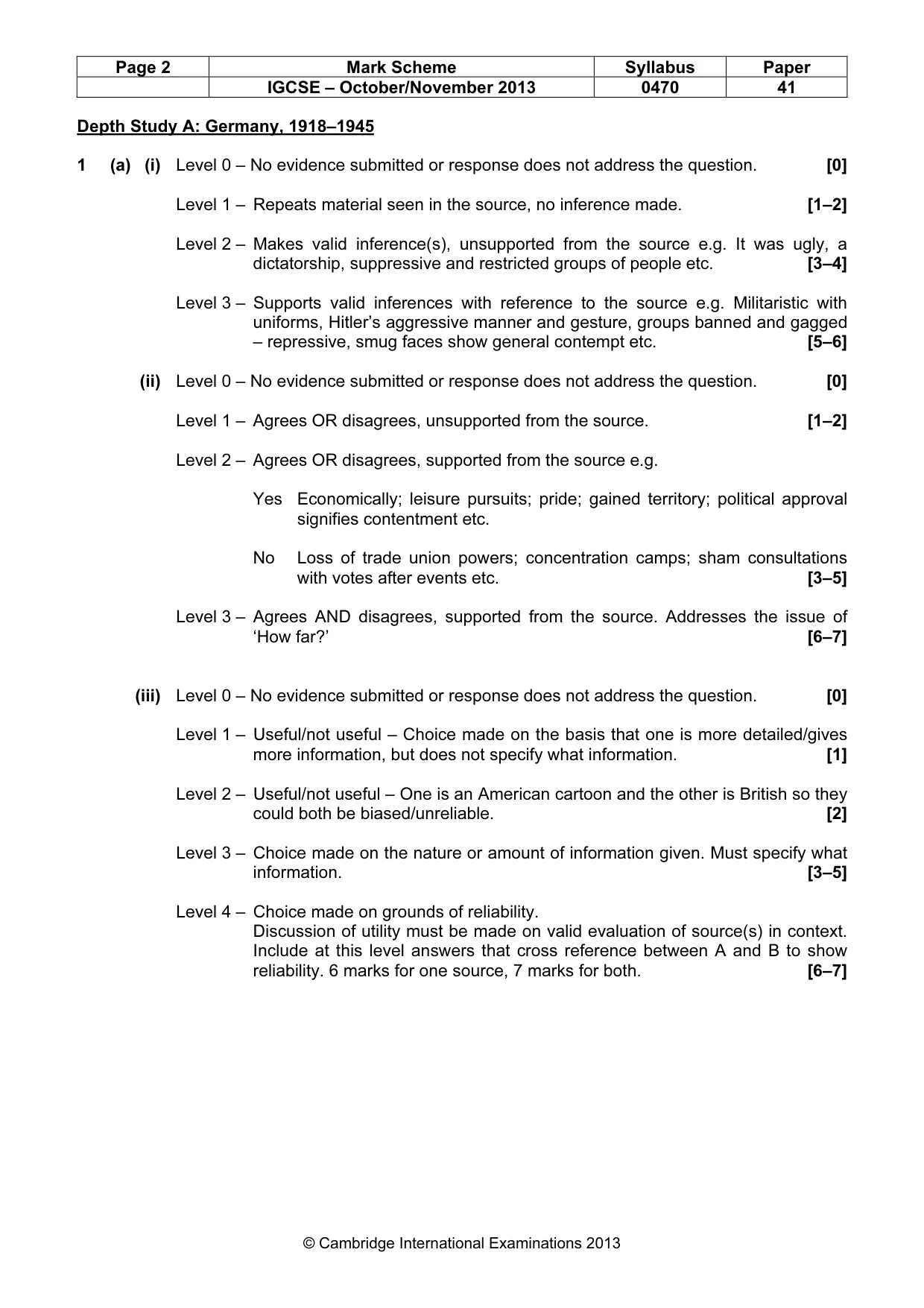 Mark scheme, page 2 of 17
