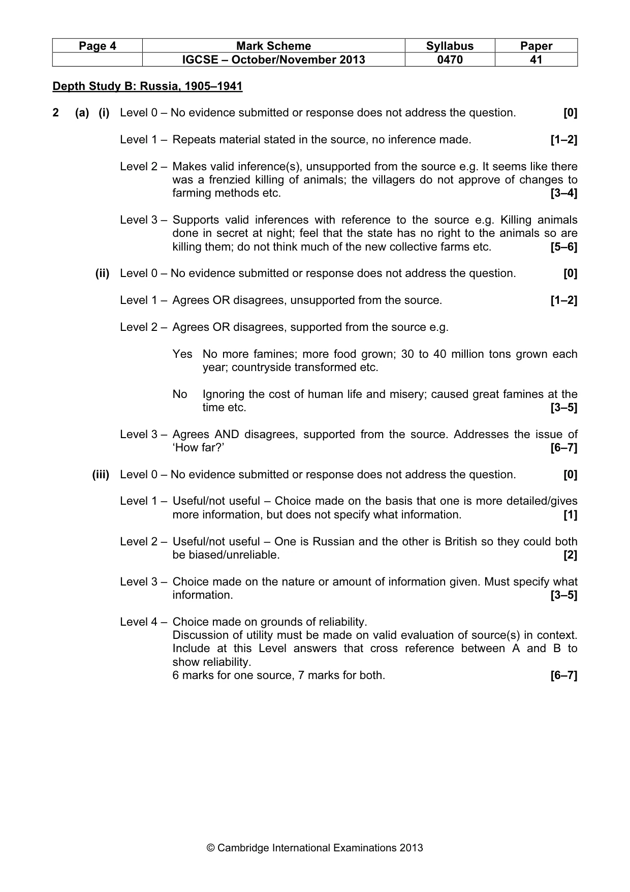 Mark scheme, page 4 of 17