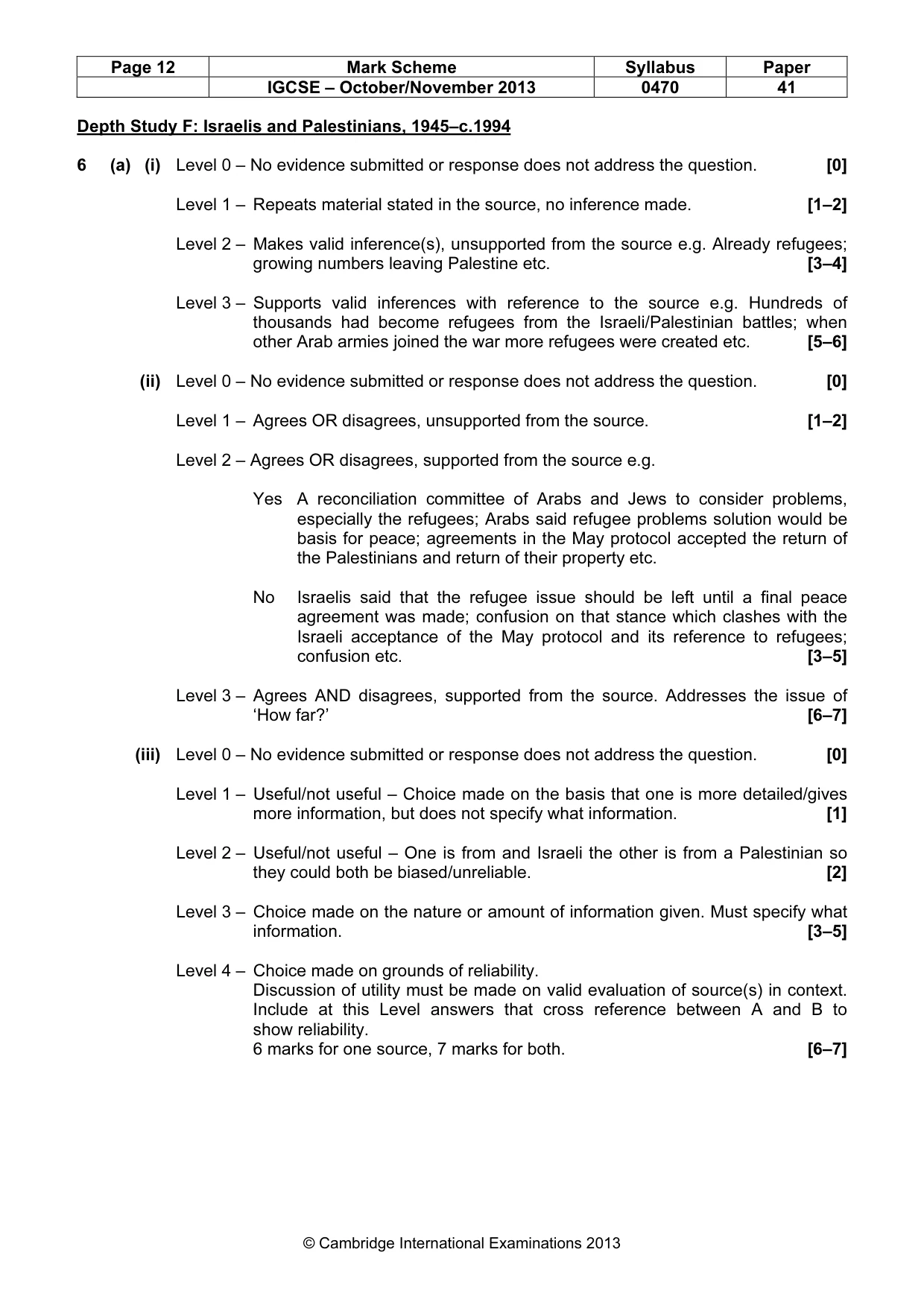 Mark scheme, page 12 of 17
