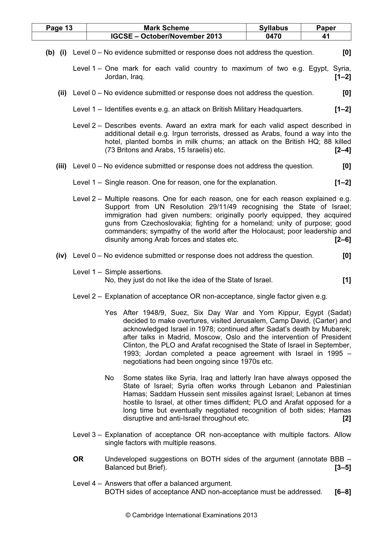 Mark scheme, page 13 of 17