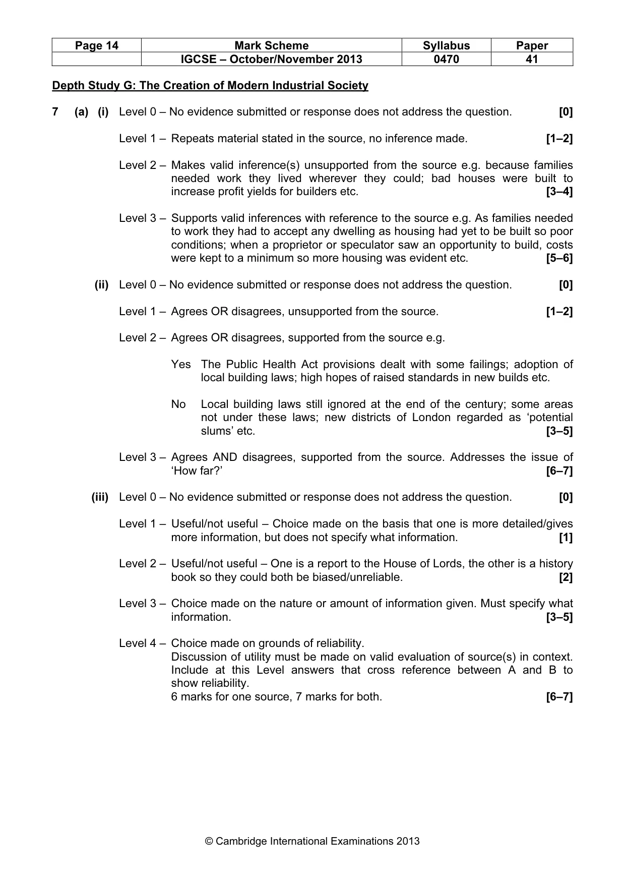 Mark scheme, page 14 of 17
