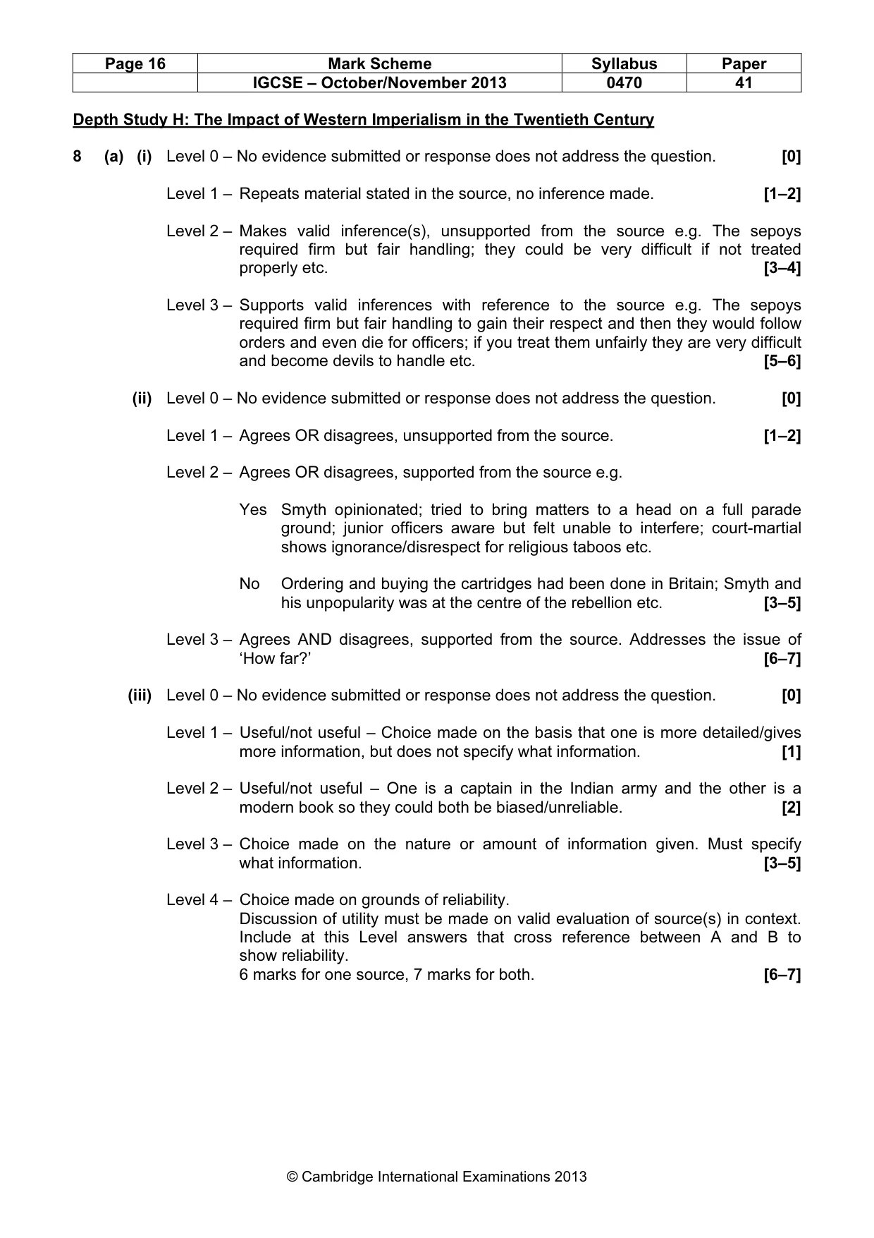 Mark scheme, page 16 of 17