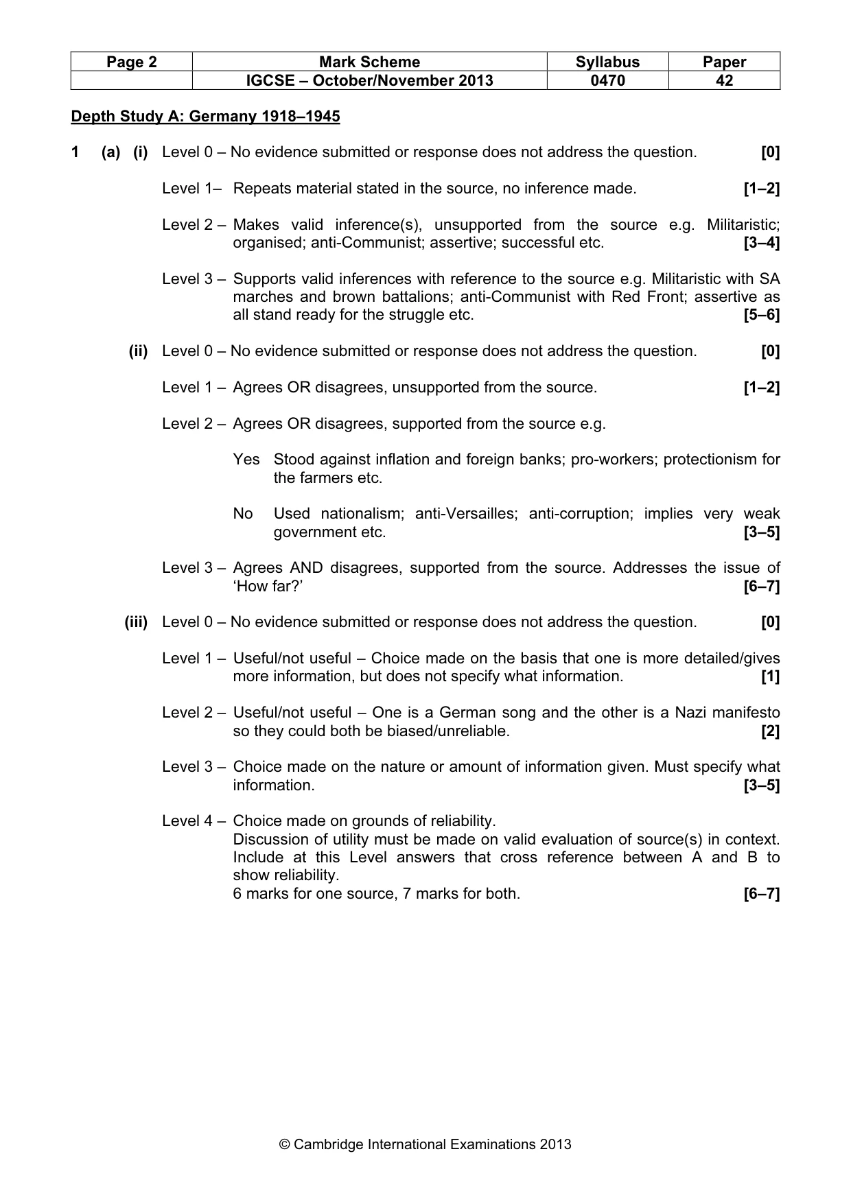 Mark scheme, page 2 of 17