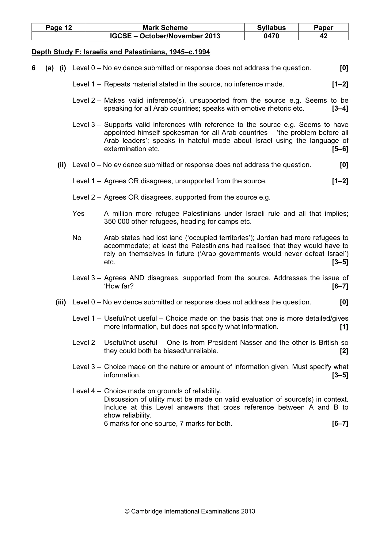 Mark scheme, page 12 of 17