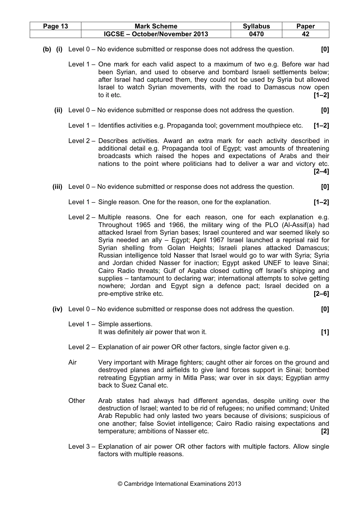 Mark scheme, page 13 of 17