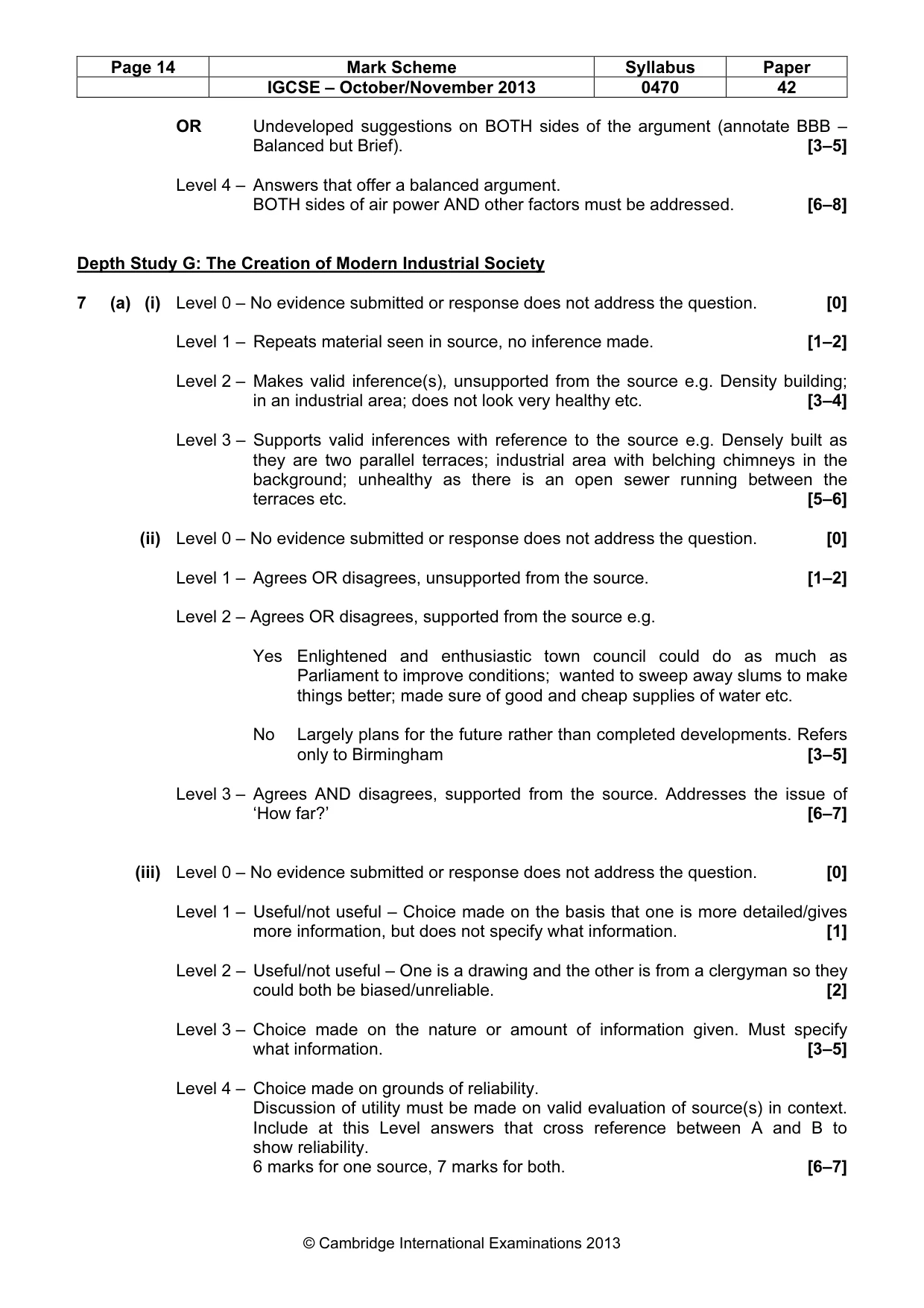 Mark scheme, page 14 of 17