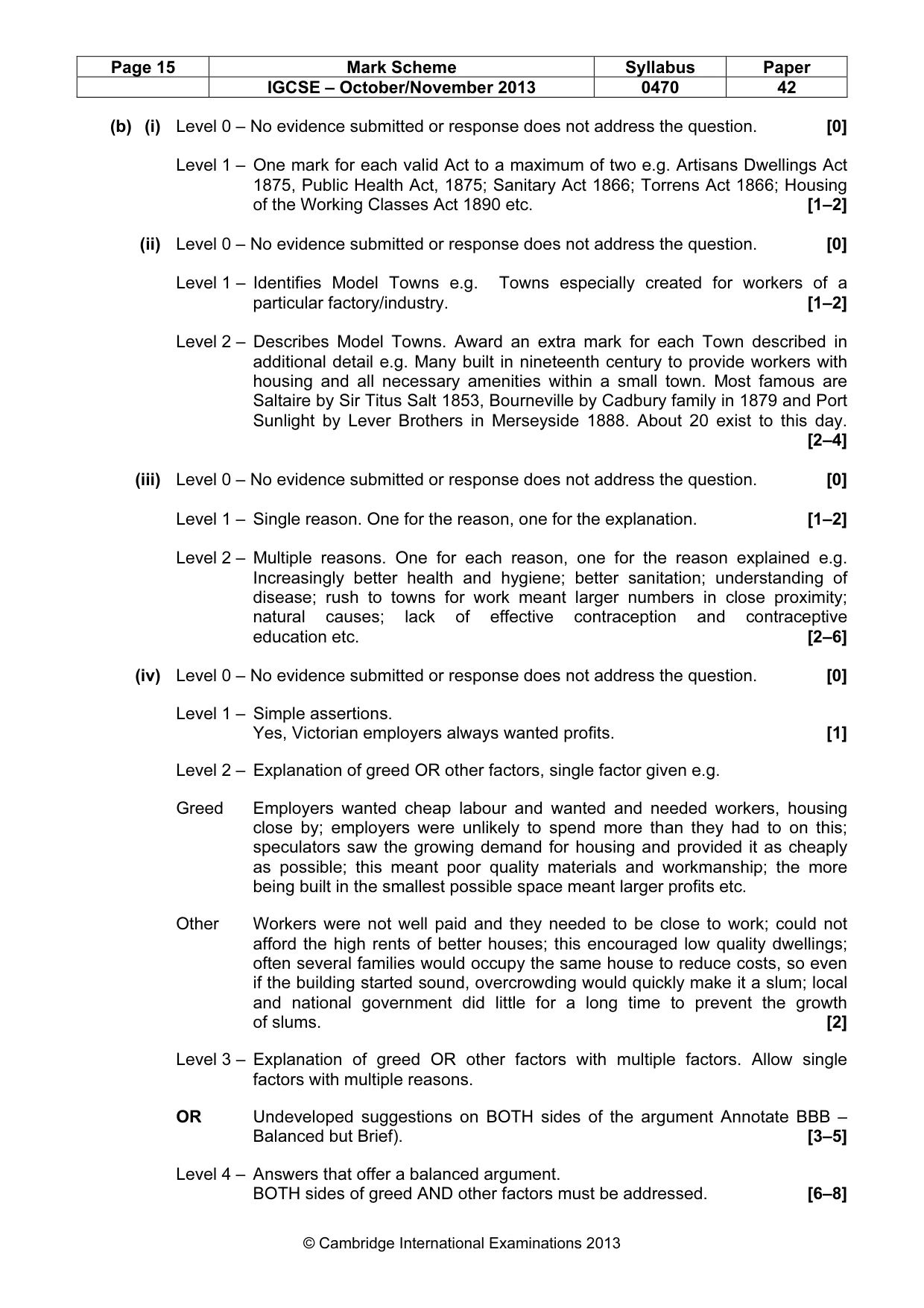 Mark scheme, page 15 of 17