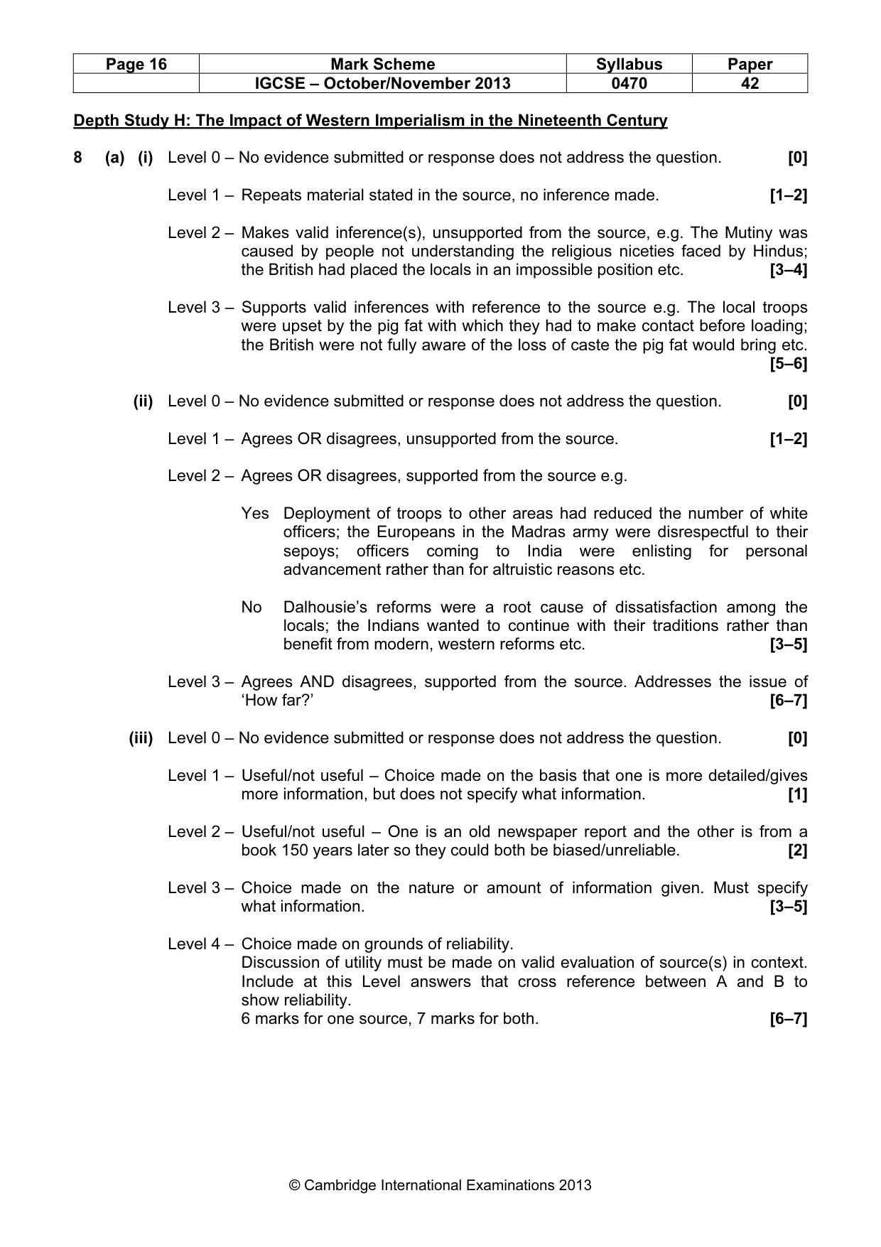Mark scheme, page 16 of 17