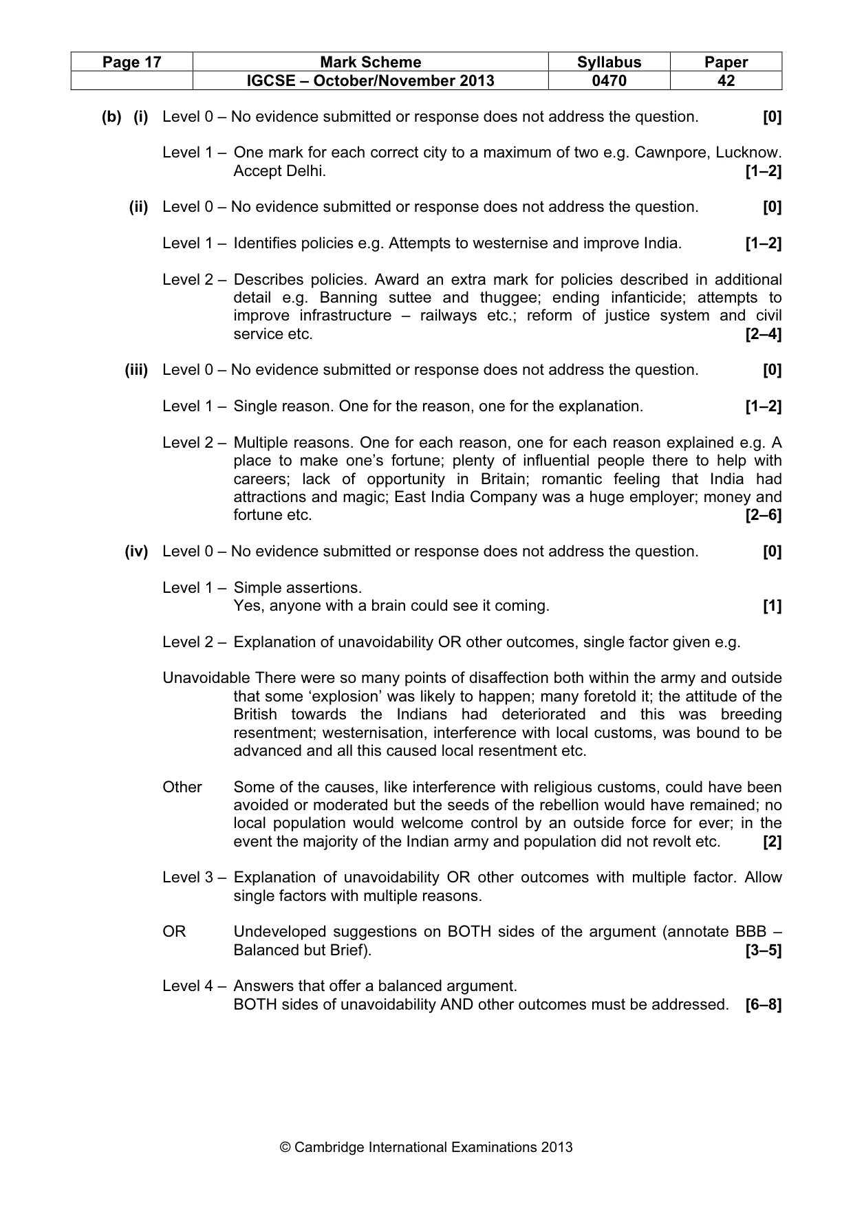 Mark scheme, page 17 of 17