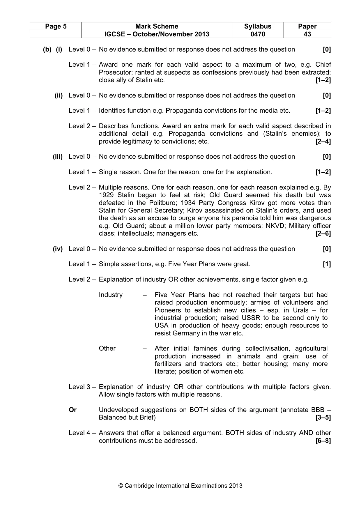Mark scheme, page 5 of 19