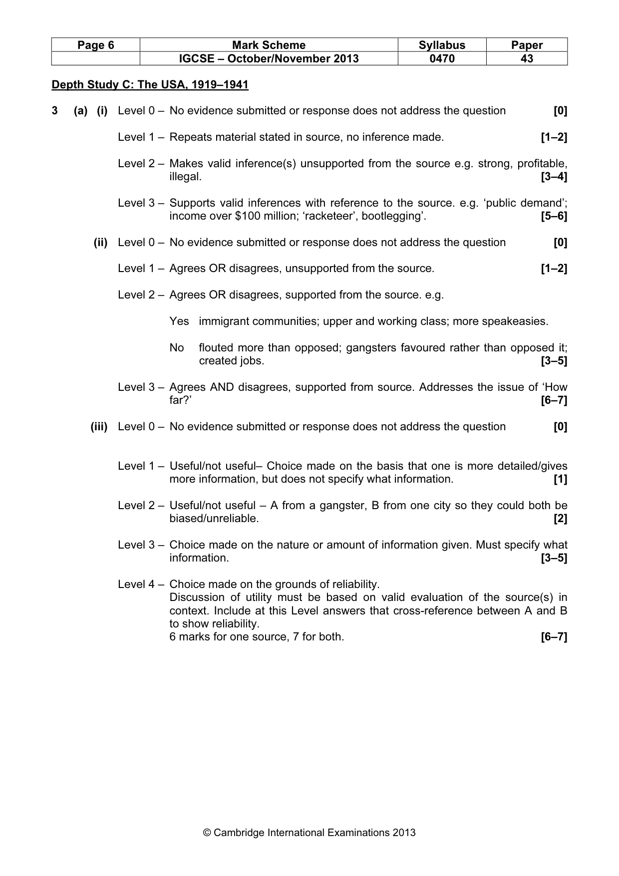 Mark scheme, page 6 of 19