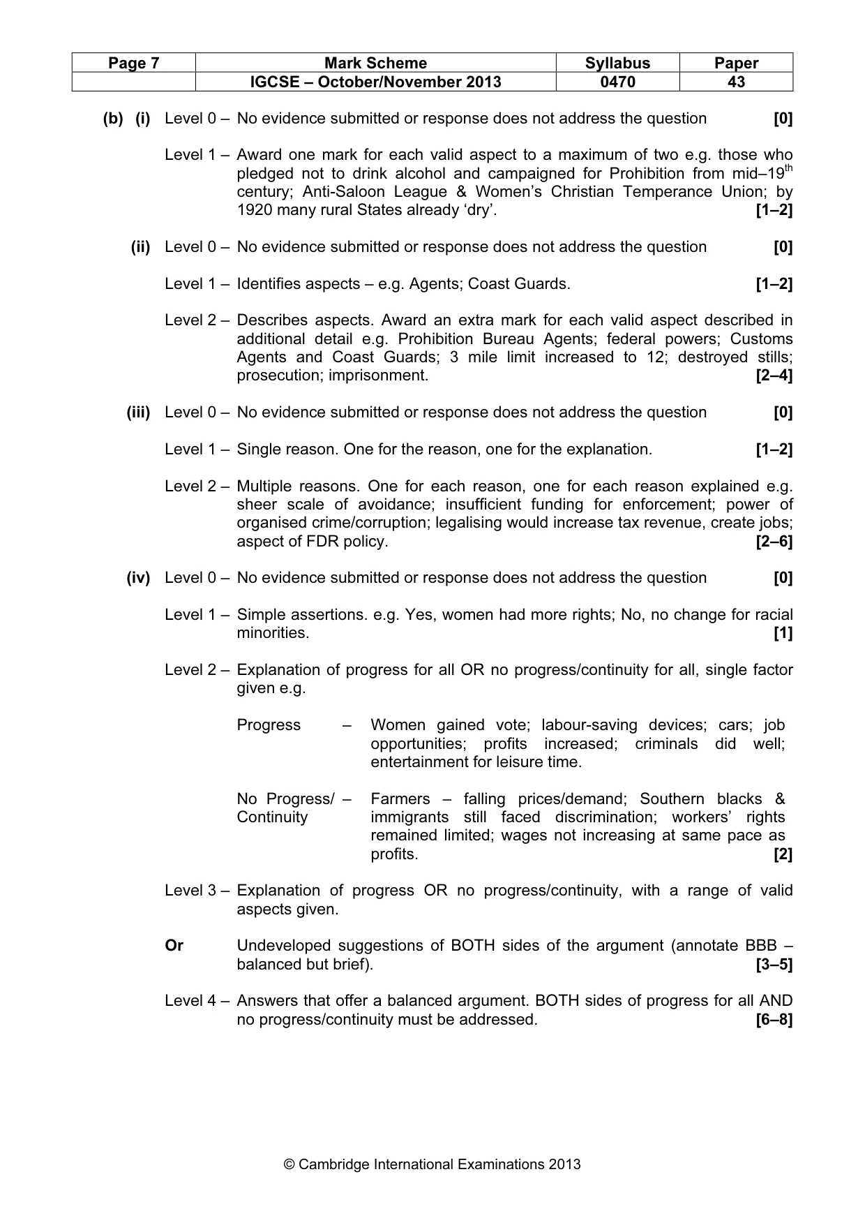 Mark scheme, page 7 of 19