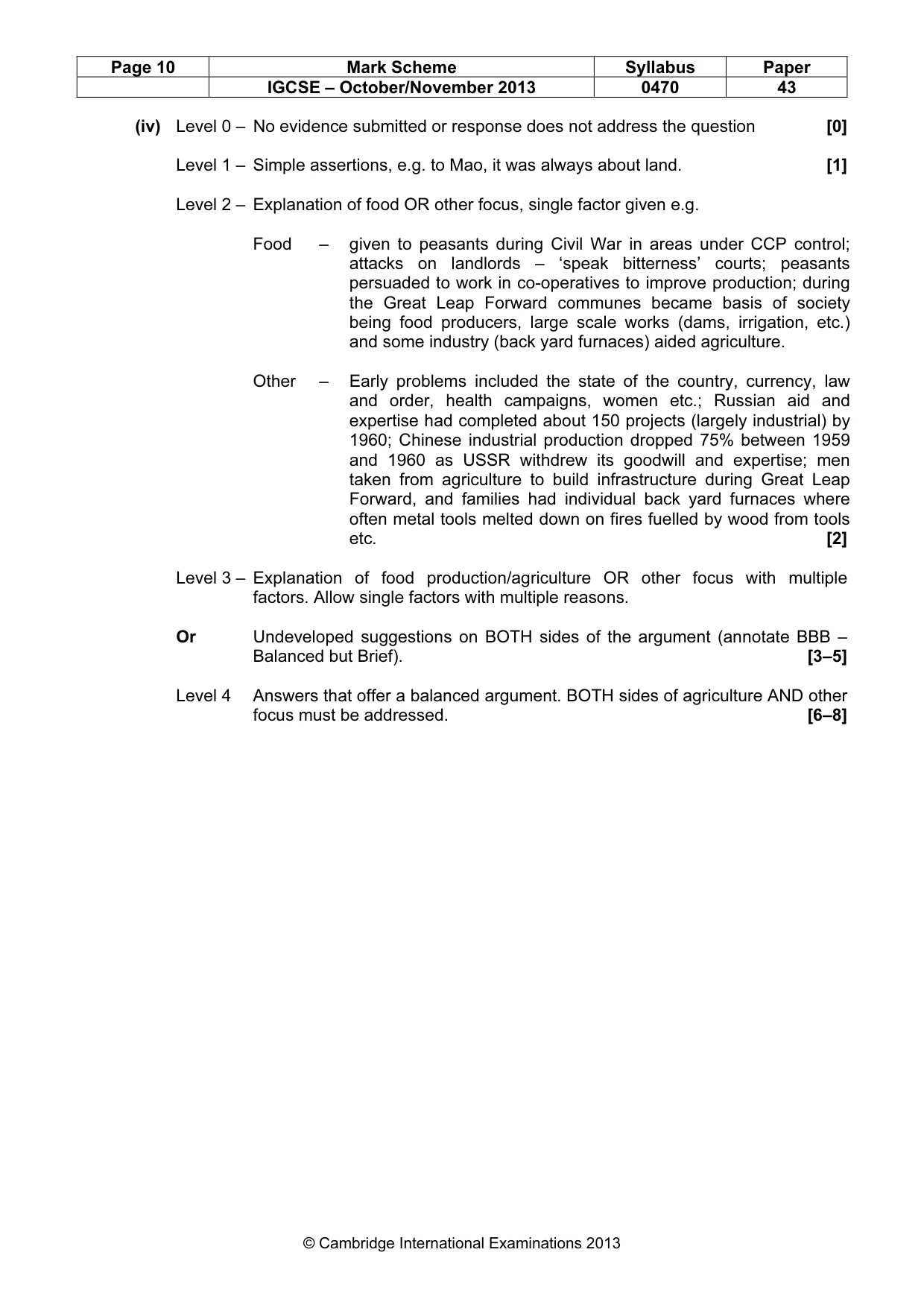 Mark scheme, page 10 of 19