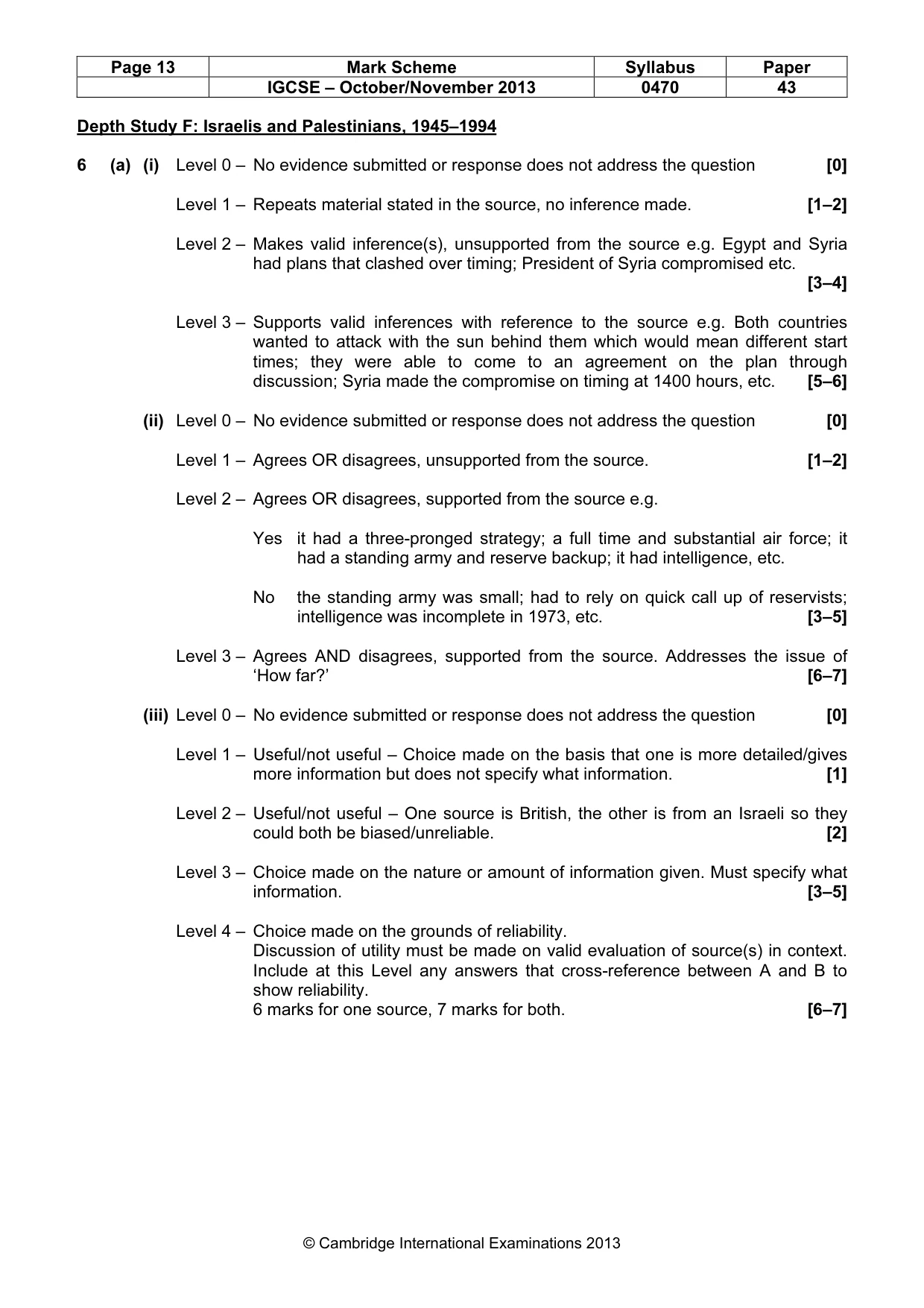 Mark scheme, page 13 of 19